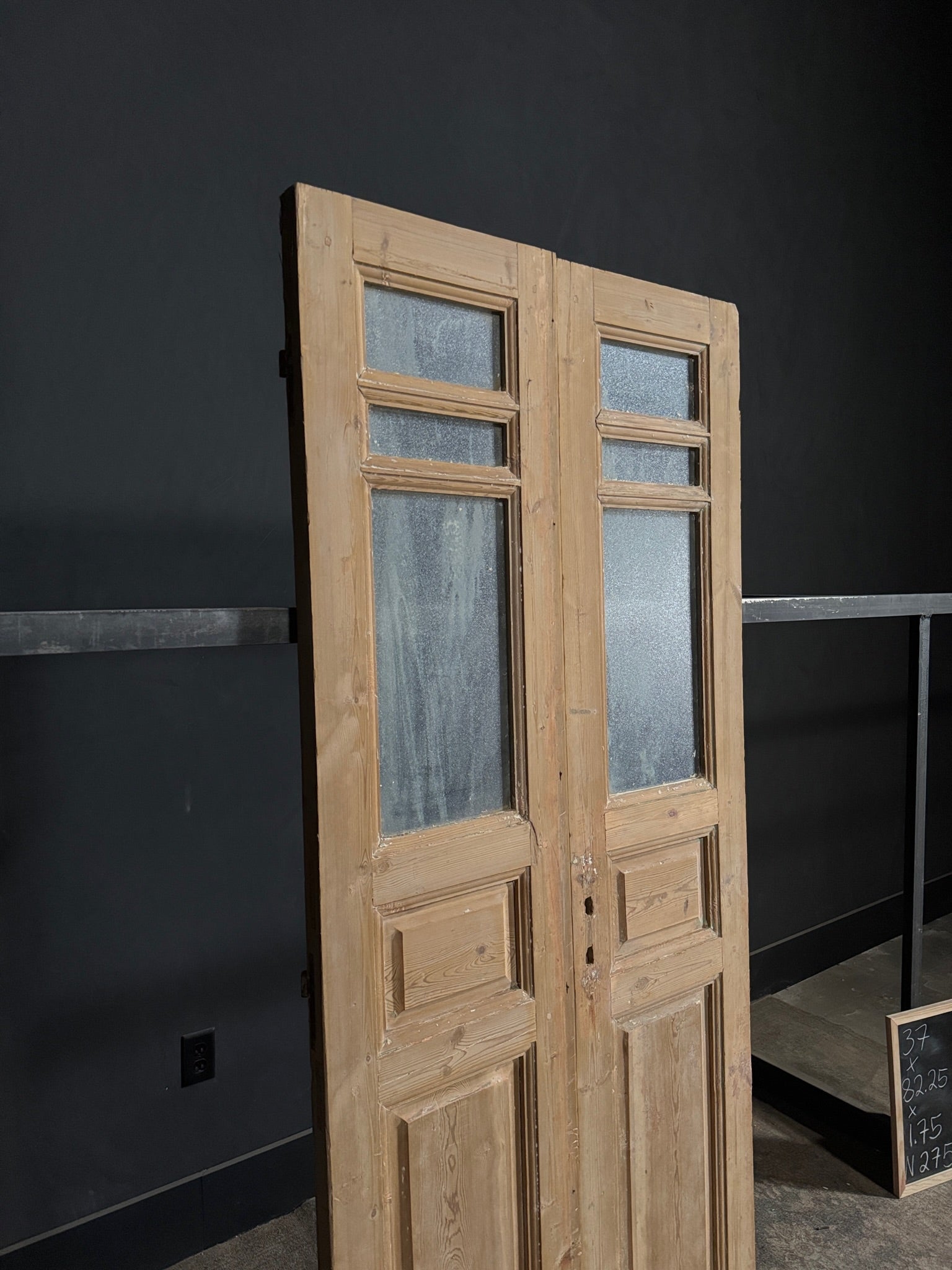 Antique Solid Double Doors - 37x82.25 - N275