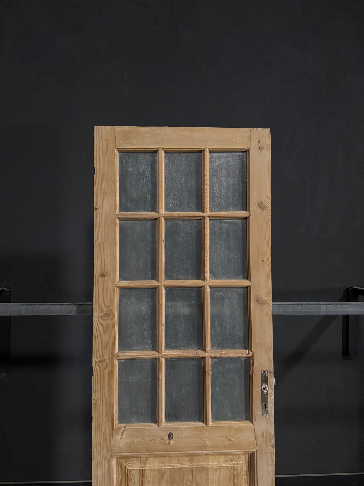Antique Obscured Glass 12 Lite Single Door - 31.75x92 - N378