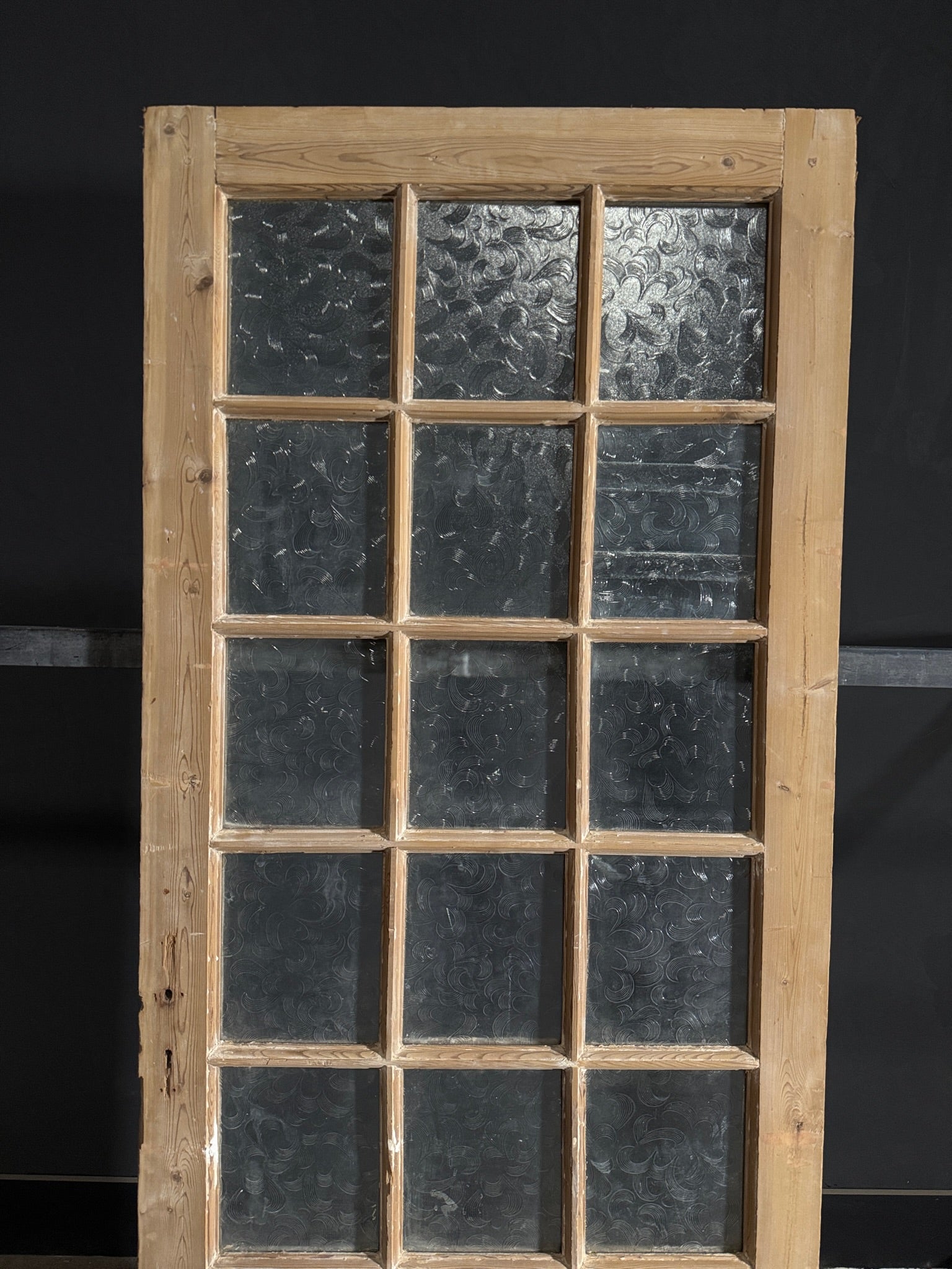 Antique Obscured Glass 1 Lite Single Door - 35x86.25 - N433