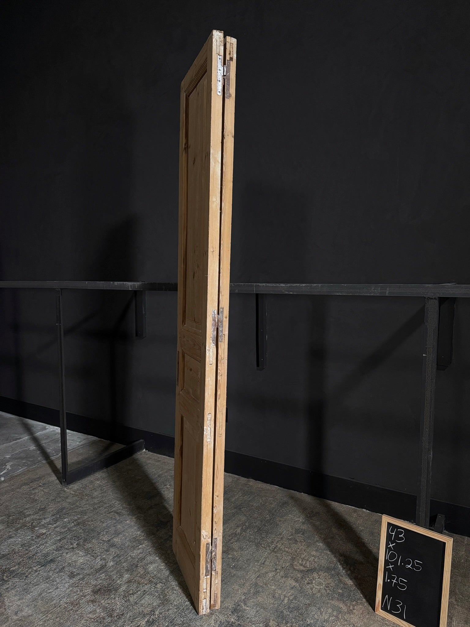 Antique 3 Panel Double Doors - 43x101.25 - N31