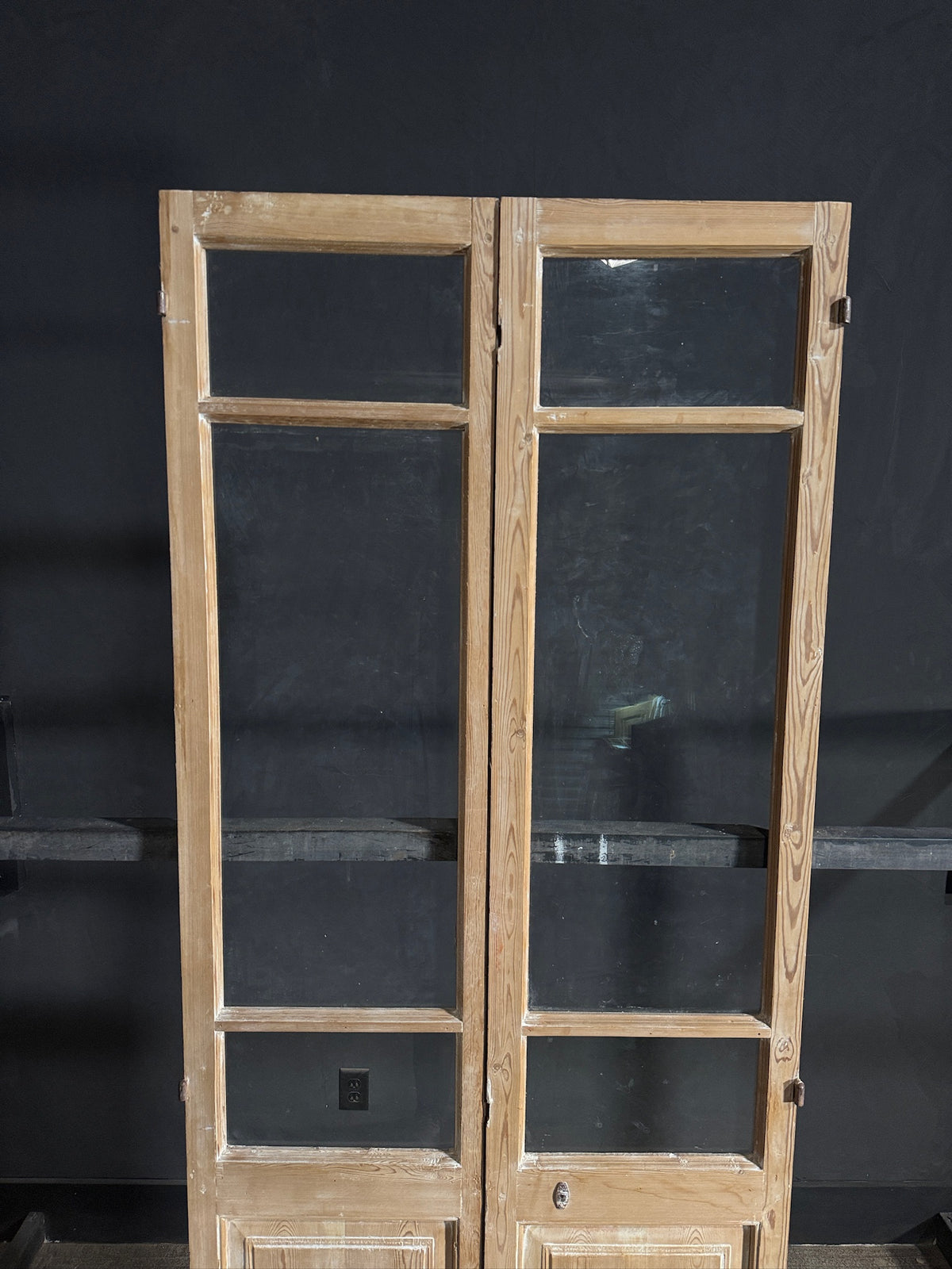 Antique Glass 2 Lite French Doors - 36.5x95.5 - N639