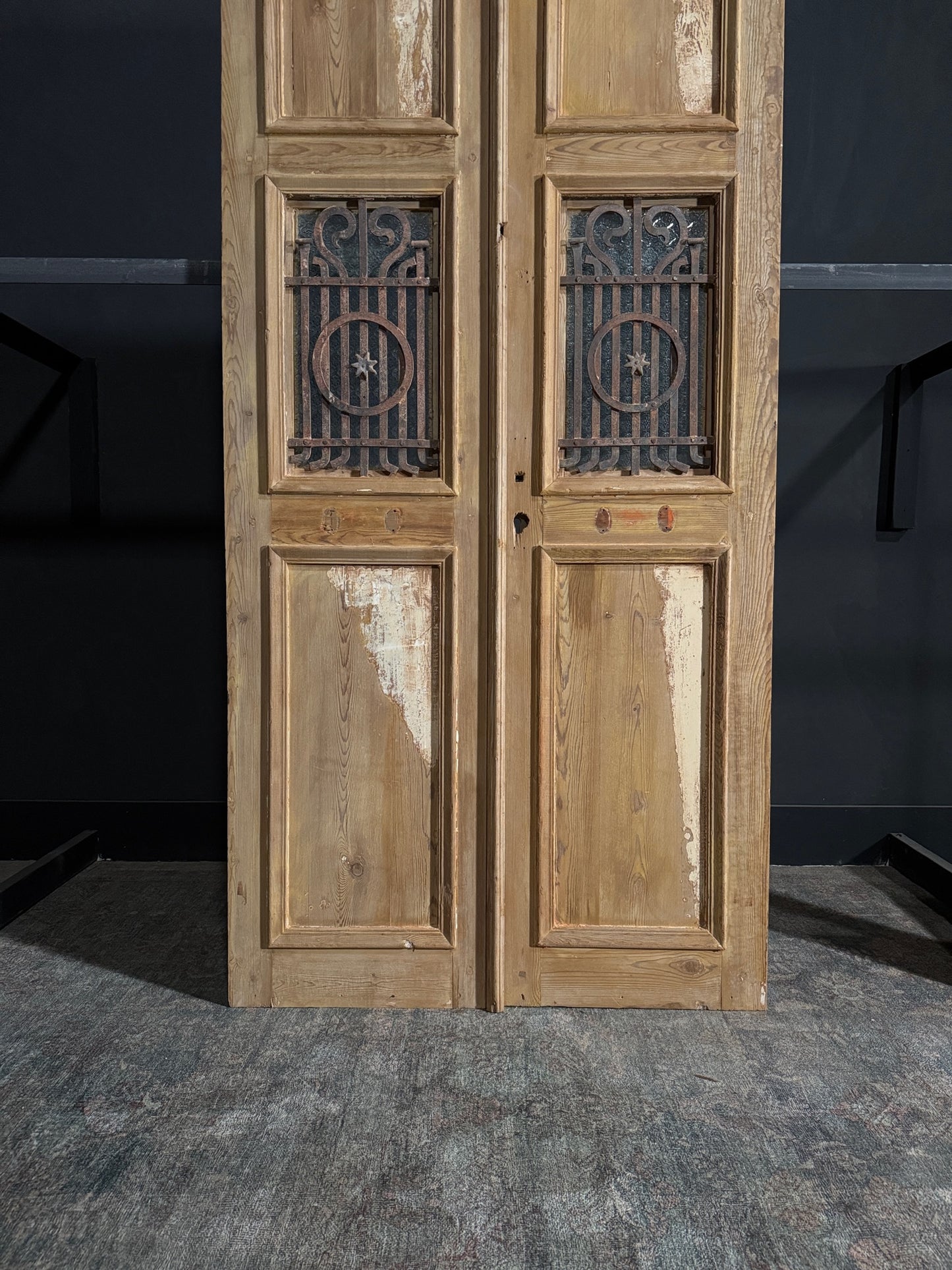 Antique Iron French Doors - 43.75x87 - N63