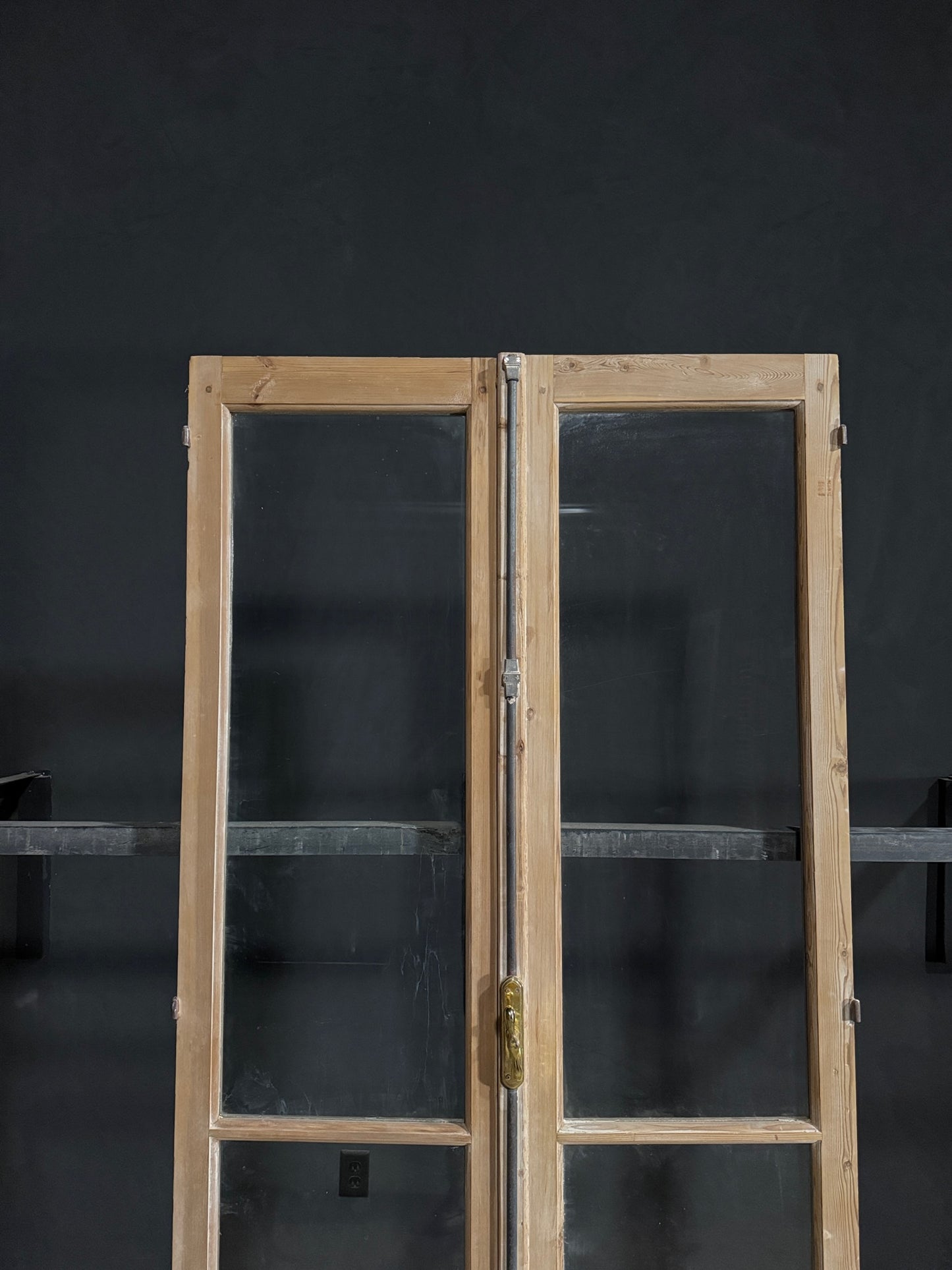 Antique Glass 2 Lite French Doors - 44.25x92.25 - N286