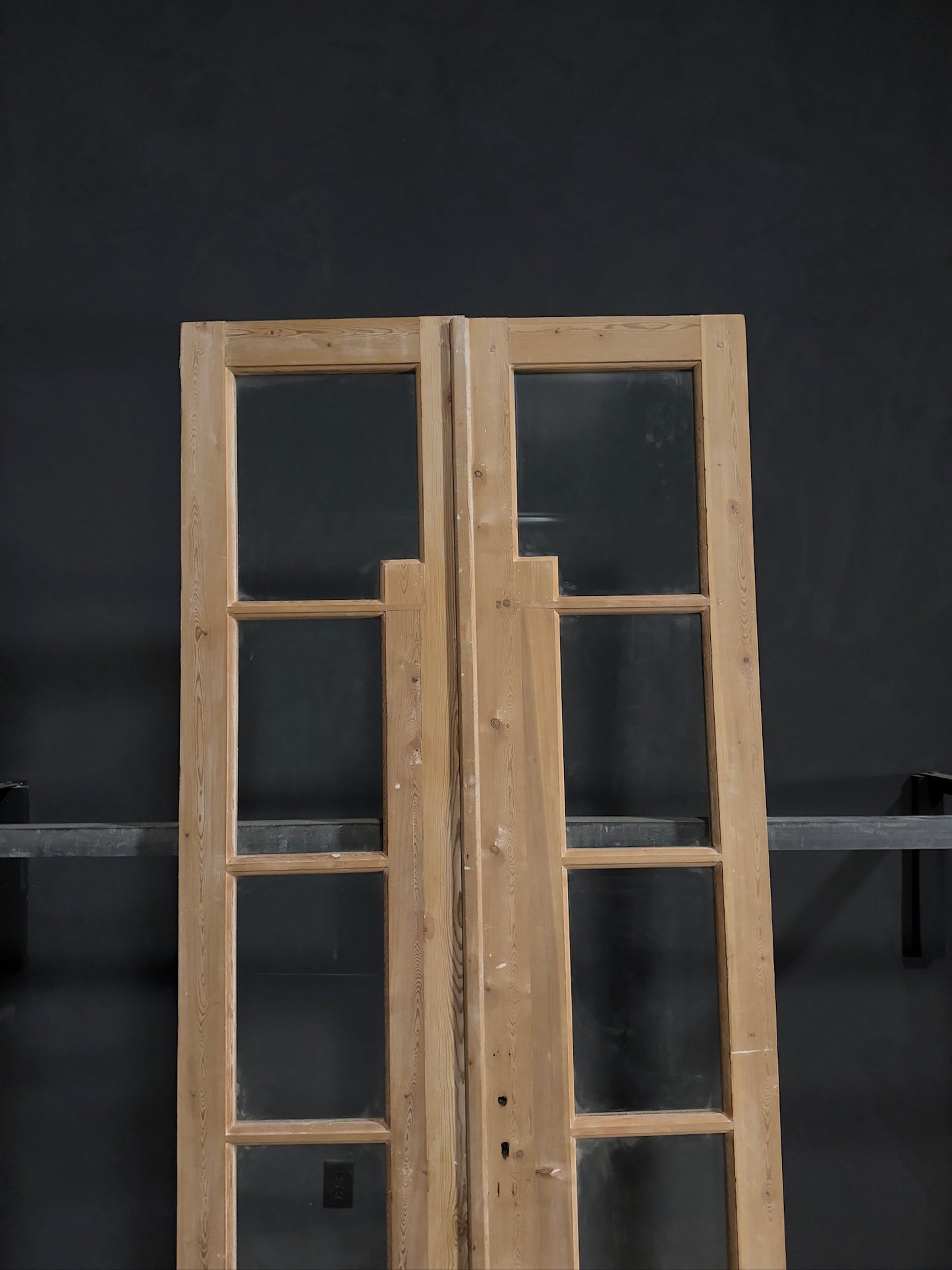 Antique Glass 4 Lite French Doors - 39.5x95.25 - N274