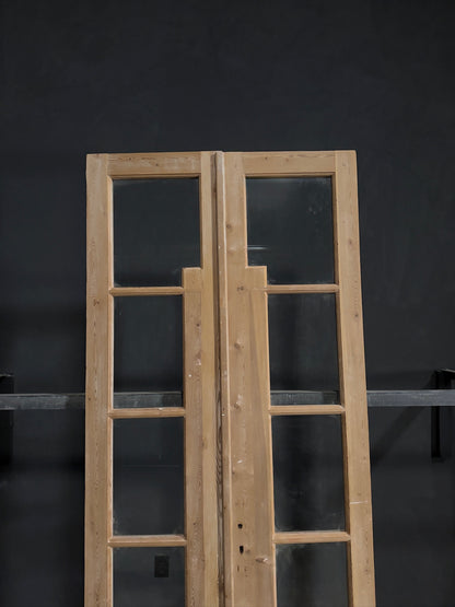 Antique Glass 4 Lite French Doors - 39.5x95.25 - N274