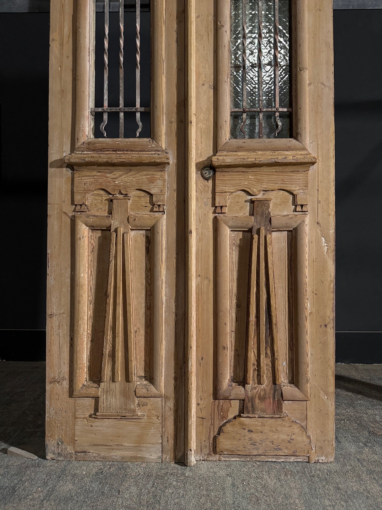 Antique Iron French Doors - 36x88.5 - N410
