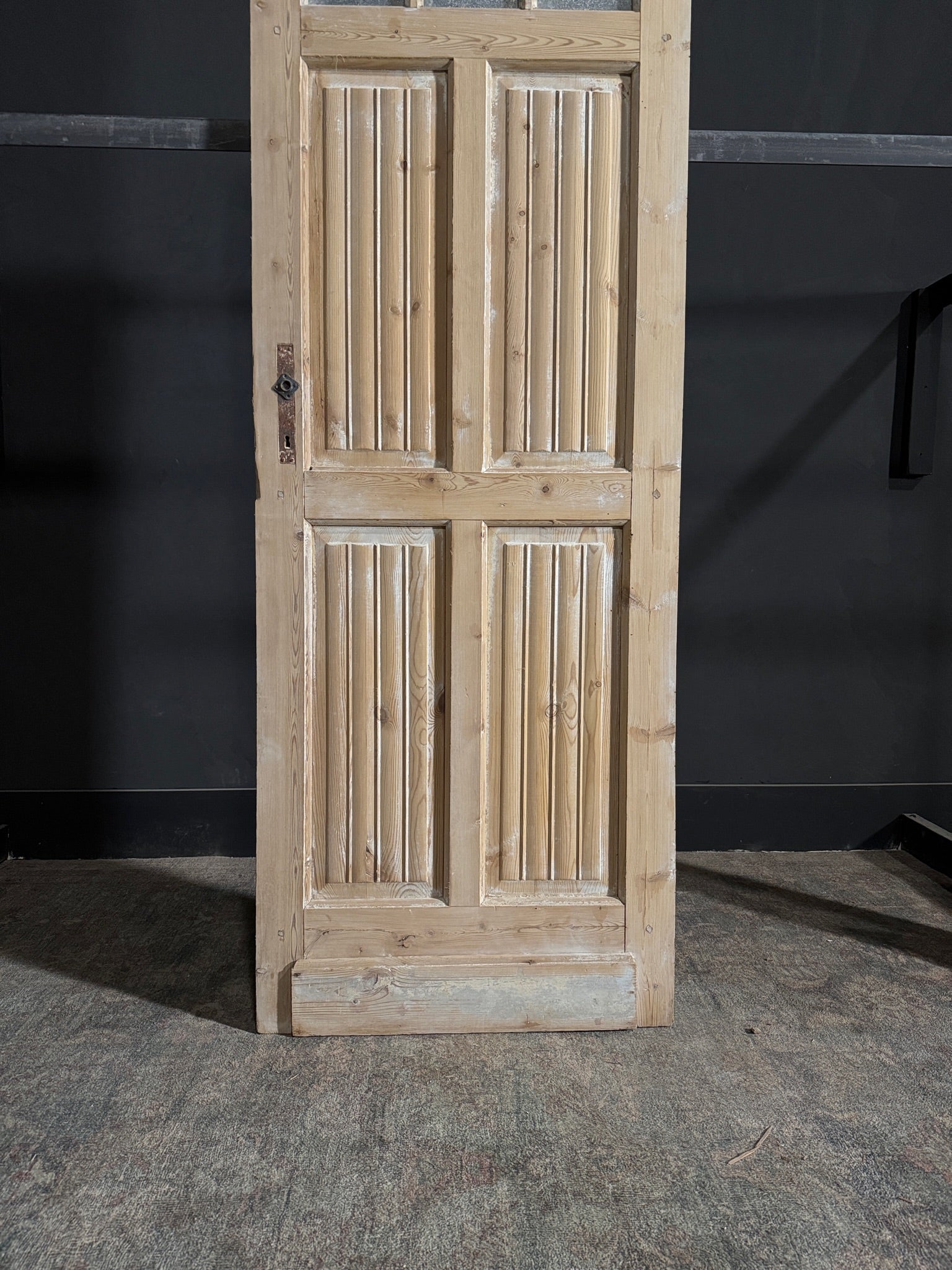 Antique Louvered Single Door - 27.75x85 - N93