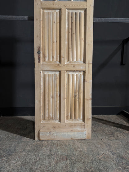 Antique Louvered Single Door - 27.75x85 - N93