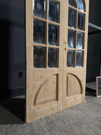 Antique Mirrored 7 Lite French Doors - 45.75x84 - N146