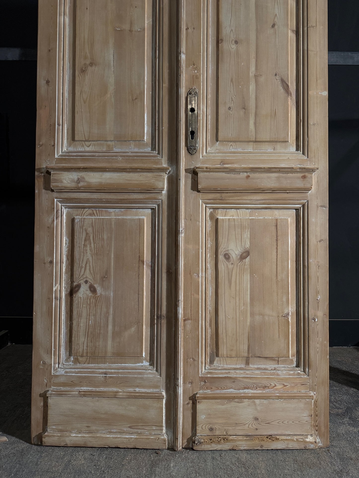 Antique 2 Panel Solid Double Doors - 44x103.5 - N549