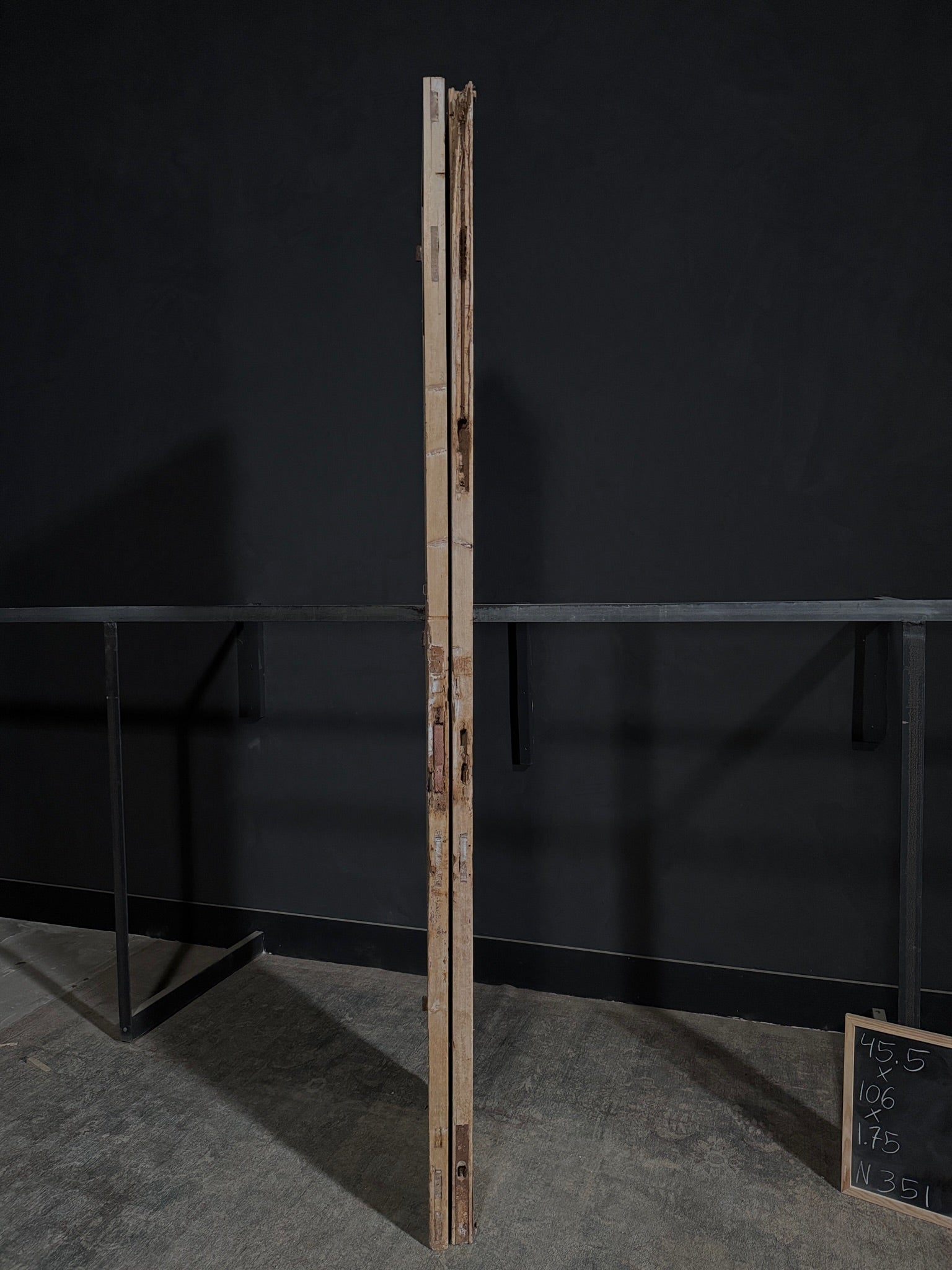 Antique Solid Double Doors - 45.5x106 - N351
