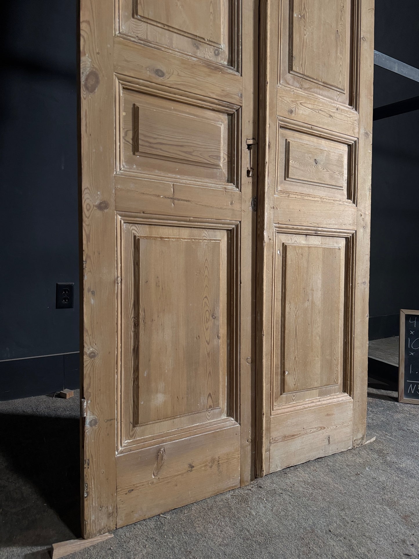 Antique Solid Double Doors - 42x100.5 - N555