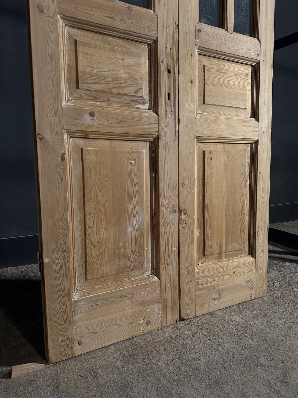 Antique Glass 6 Lite French Doors - 40x95.5 - N674