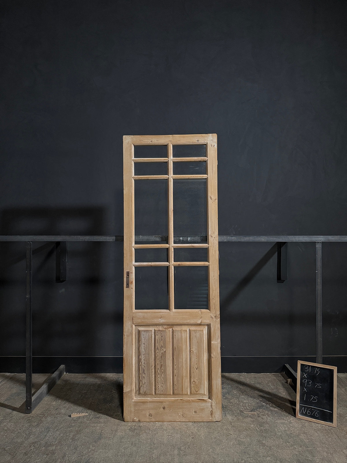Antique Glass 10 Lite Single Door - 31.75x93.75 - N676