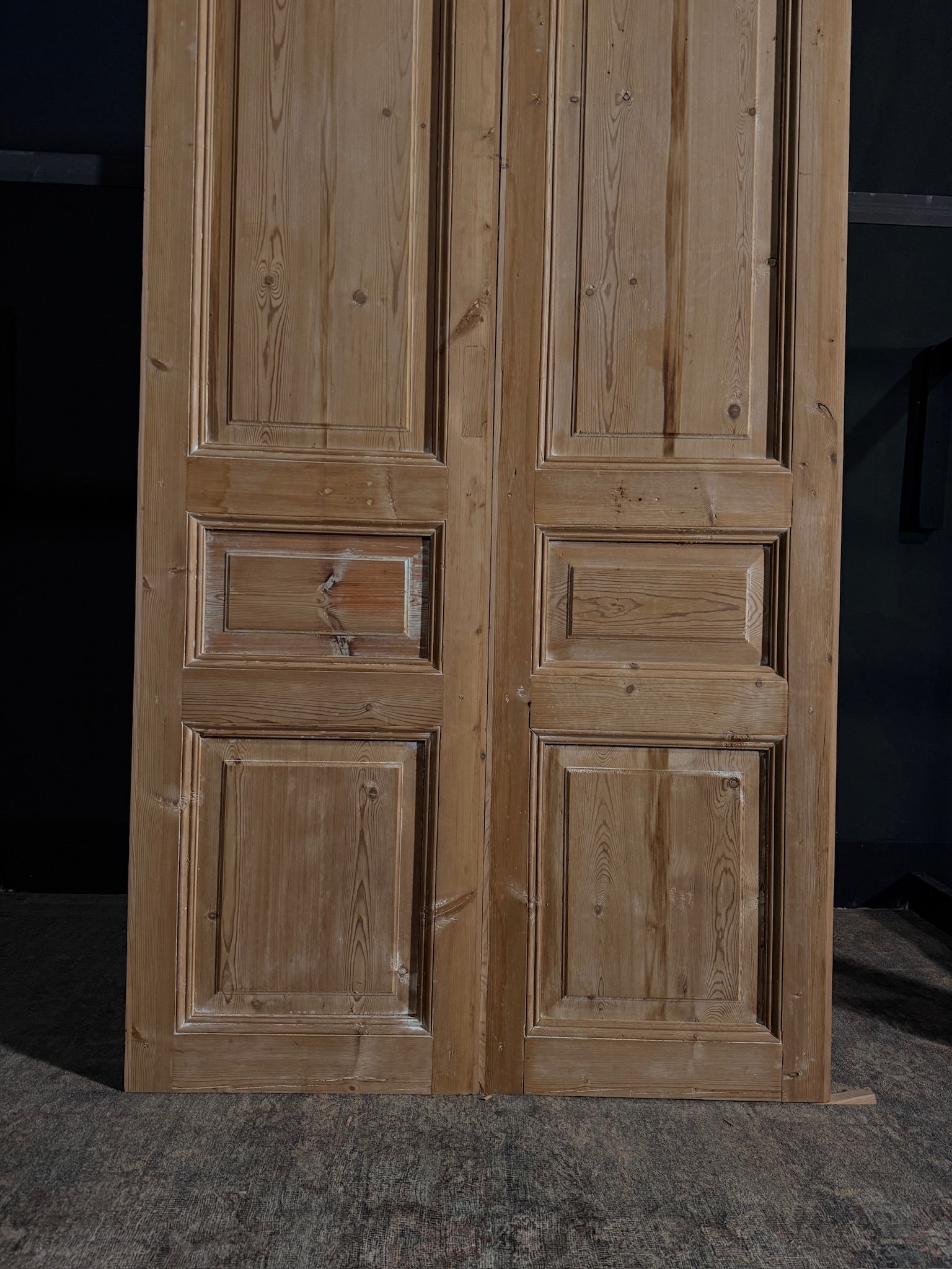 Antique 3 Panel Double Doors - 45x96 - N01