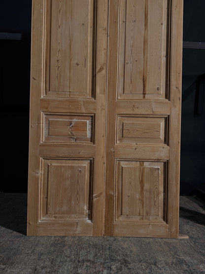 Antique 3 Panel Double Doors - 45x96 - N01