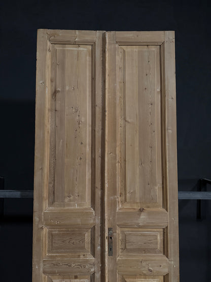 Antique Solid Double Doors - 43.75x110.75 - N323