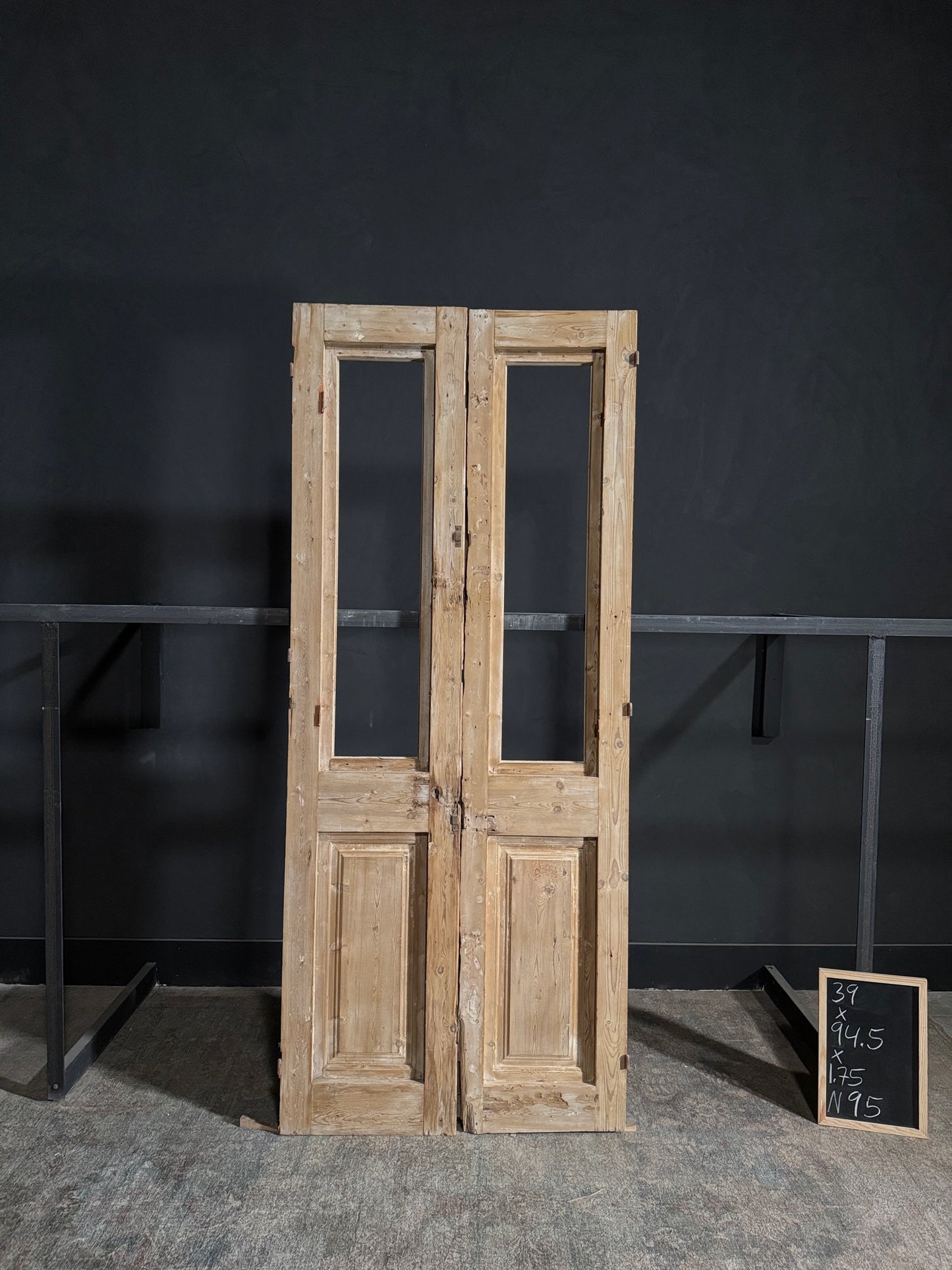 Antique Solid Double Doors - 39x94.5 - N95