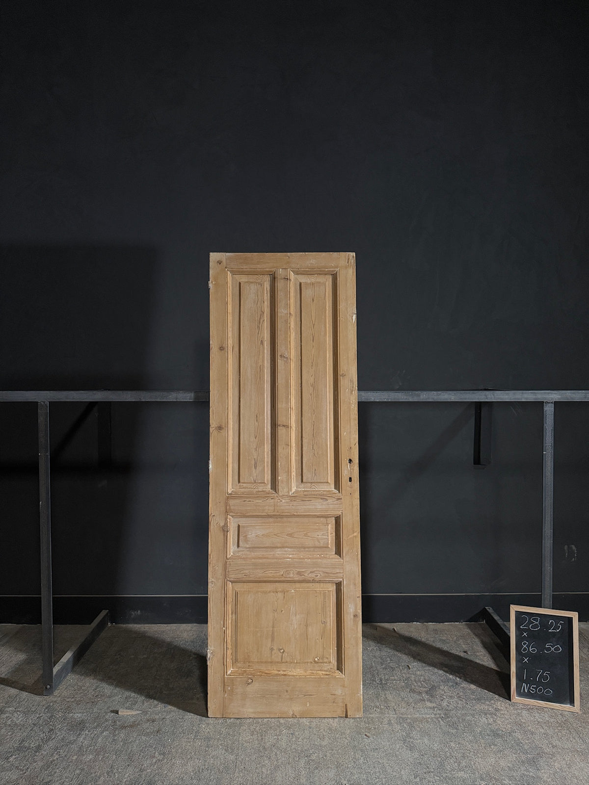 Antique 4 Panel Solid Single Door - 28.25x86.5 - N500