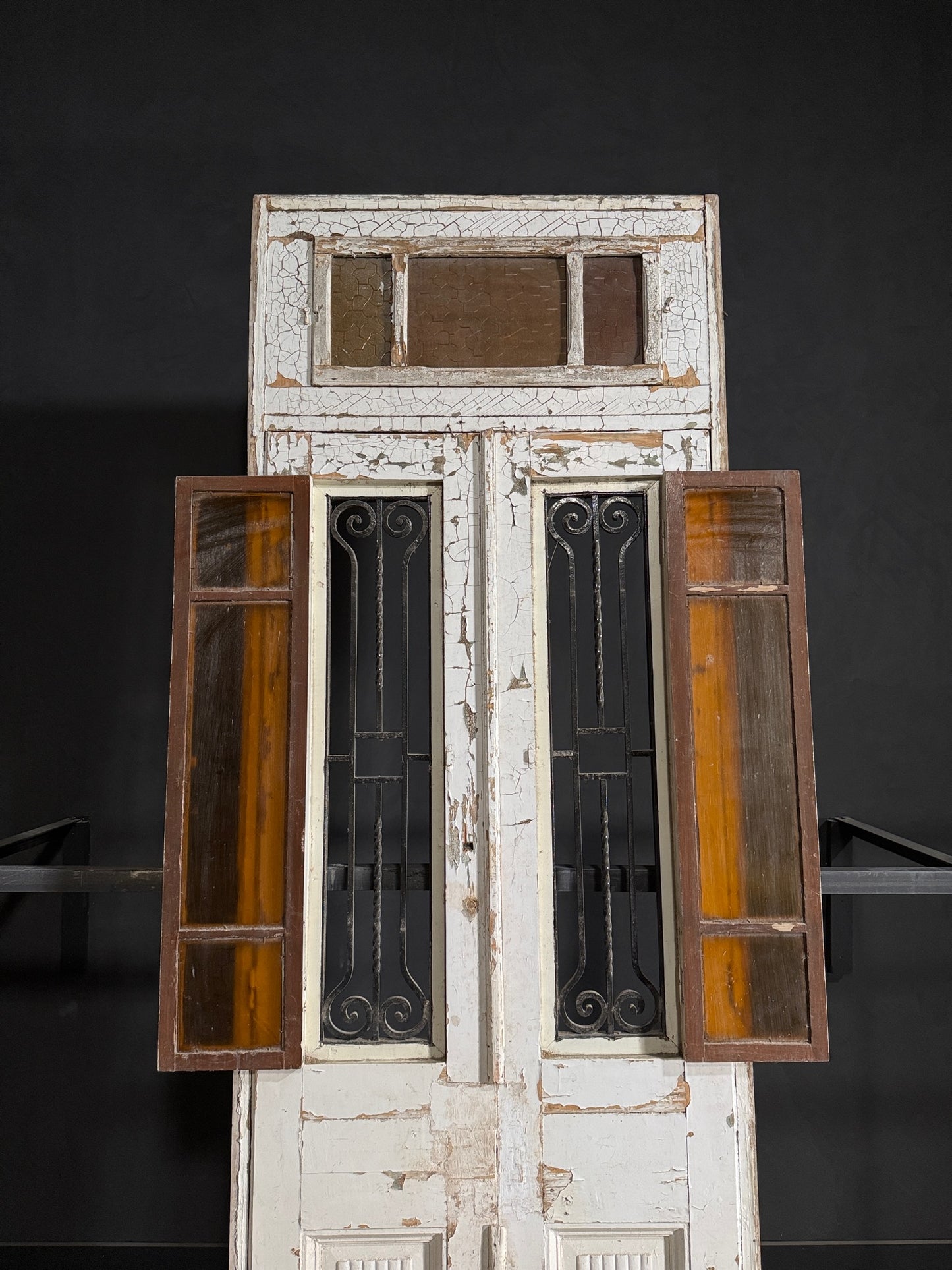 Antique Iron French Doors - 40x122 - N133