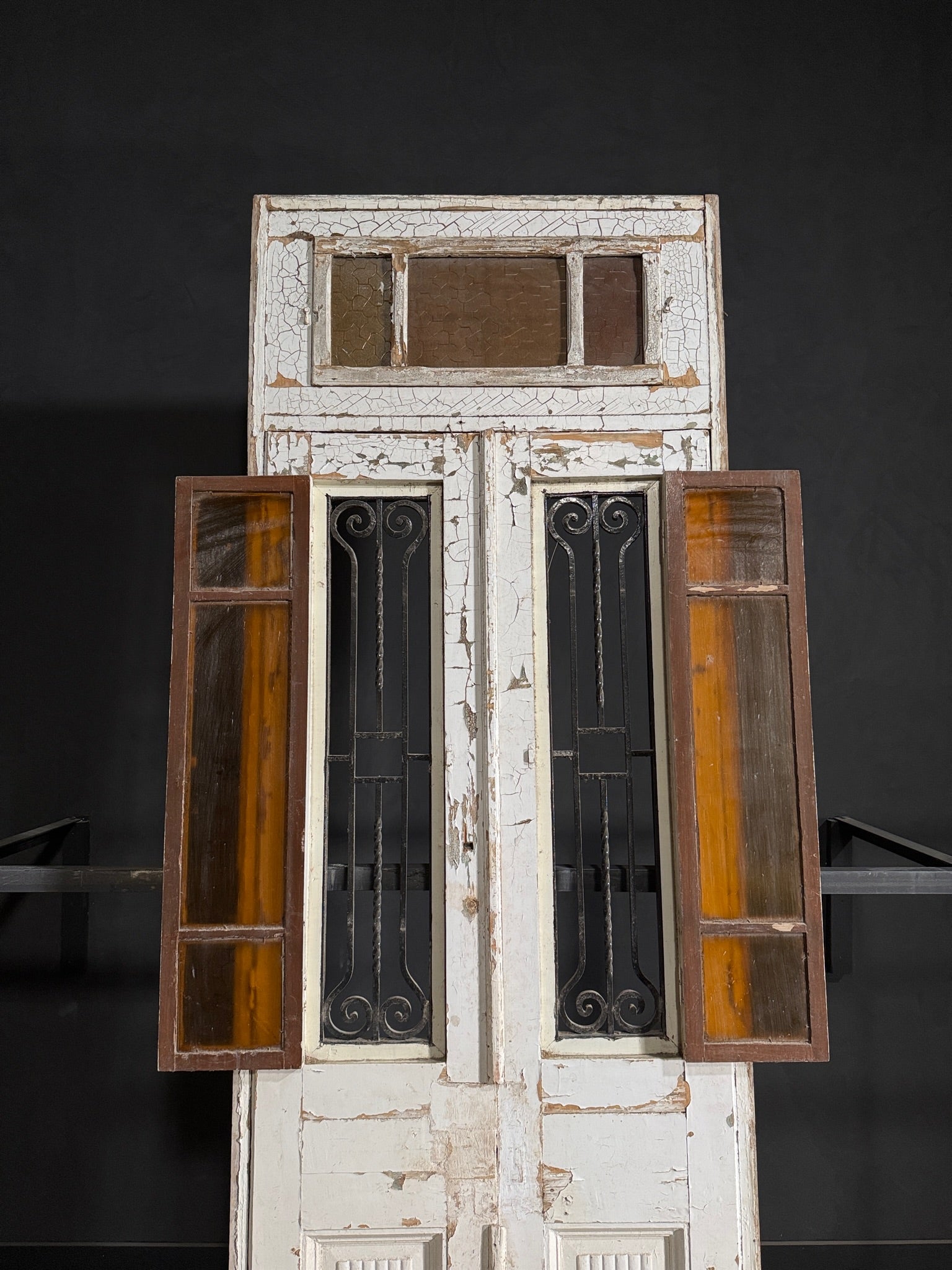 Antique Iron French Doors - 40x122 - N133