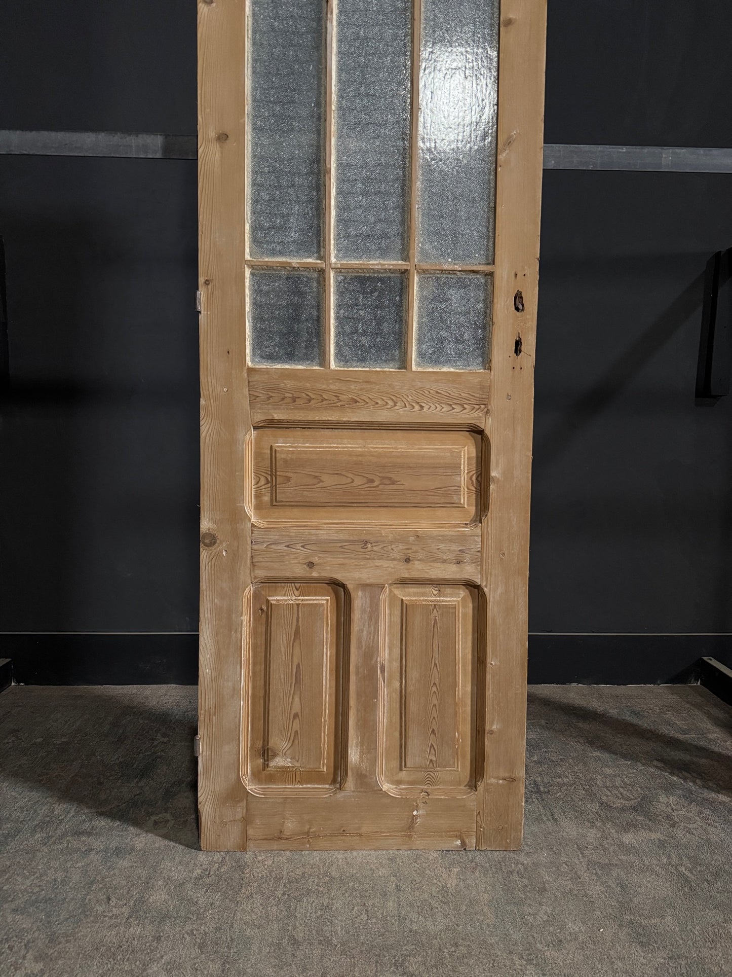 Antique Obscured Glass 9 Lite Single Door - 27.75x86.75 - N366