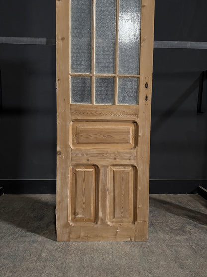 Antique Obscured Glass 9 Lite Single Door - 27.75x86.75 - N366