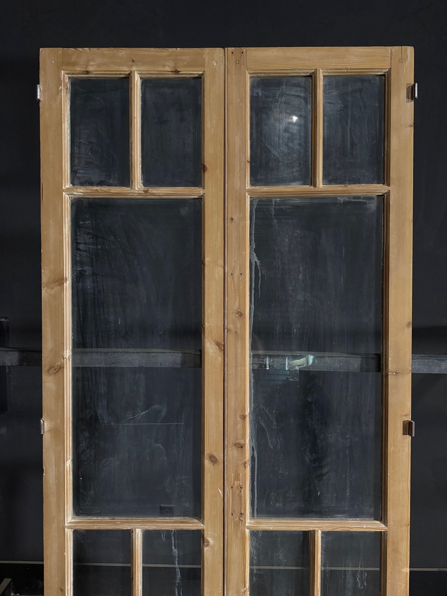 Antique Glass 5 Lite French Doors - 44x96 - N552