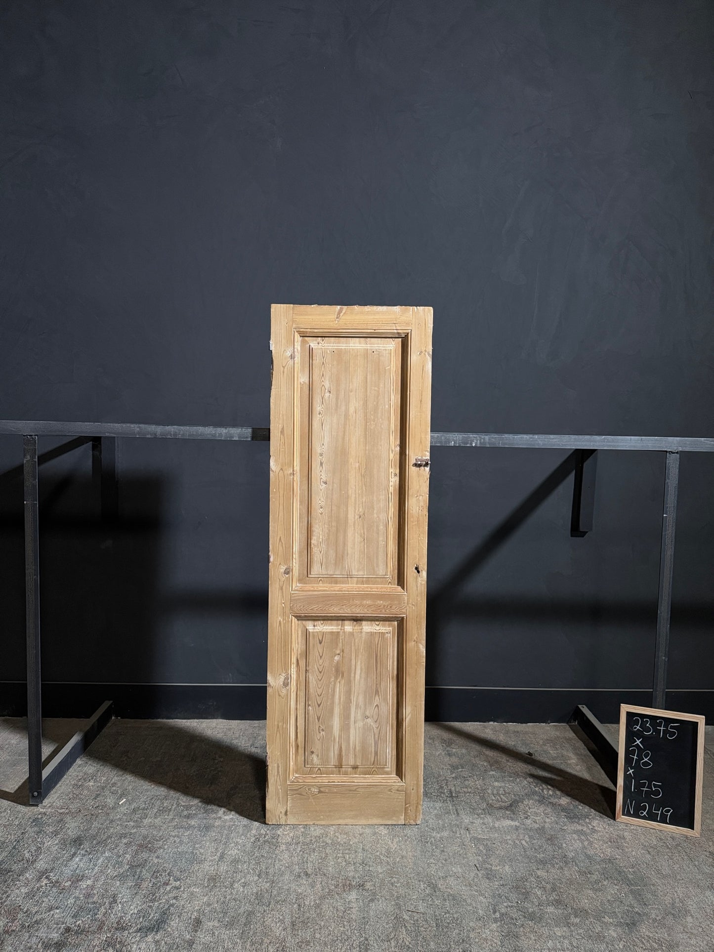Antique 2 Panel Solid Single Door - 23.75x78 - N249