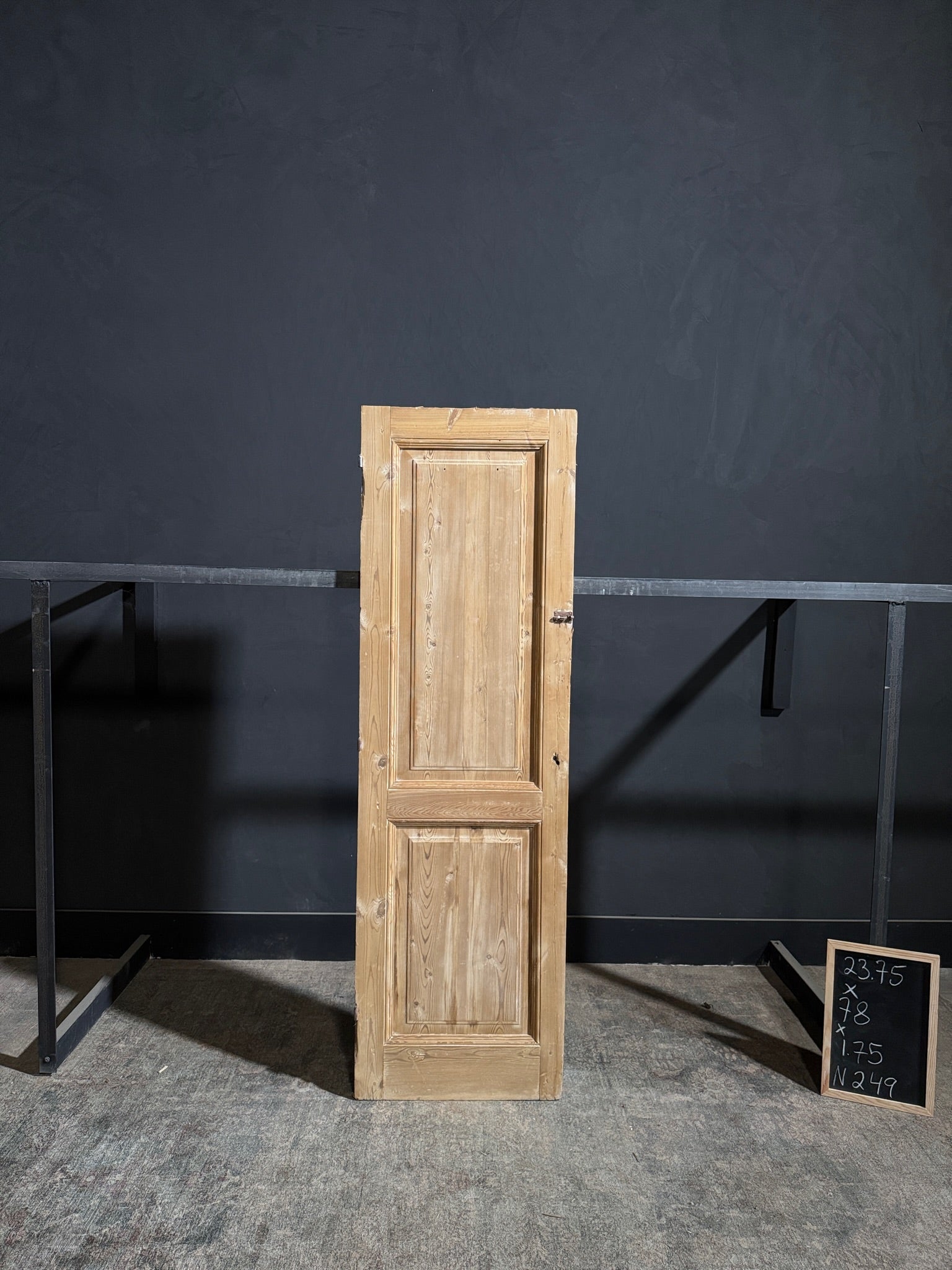 Antique 2 Panel Solid Single Door - 23.75x78 - N249