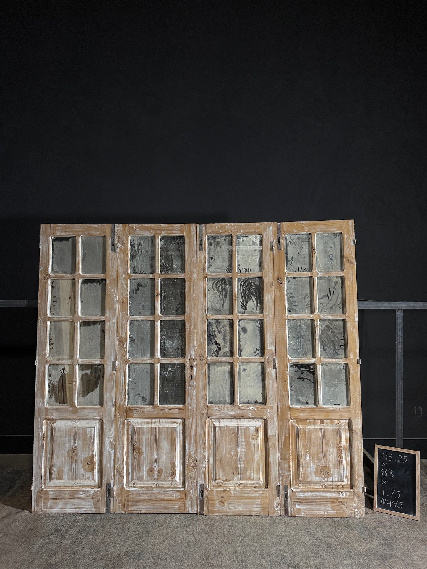 Antique Mirrored 8 Lite Bi-Fold Doors - 83x93.25 - N495
