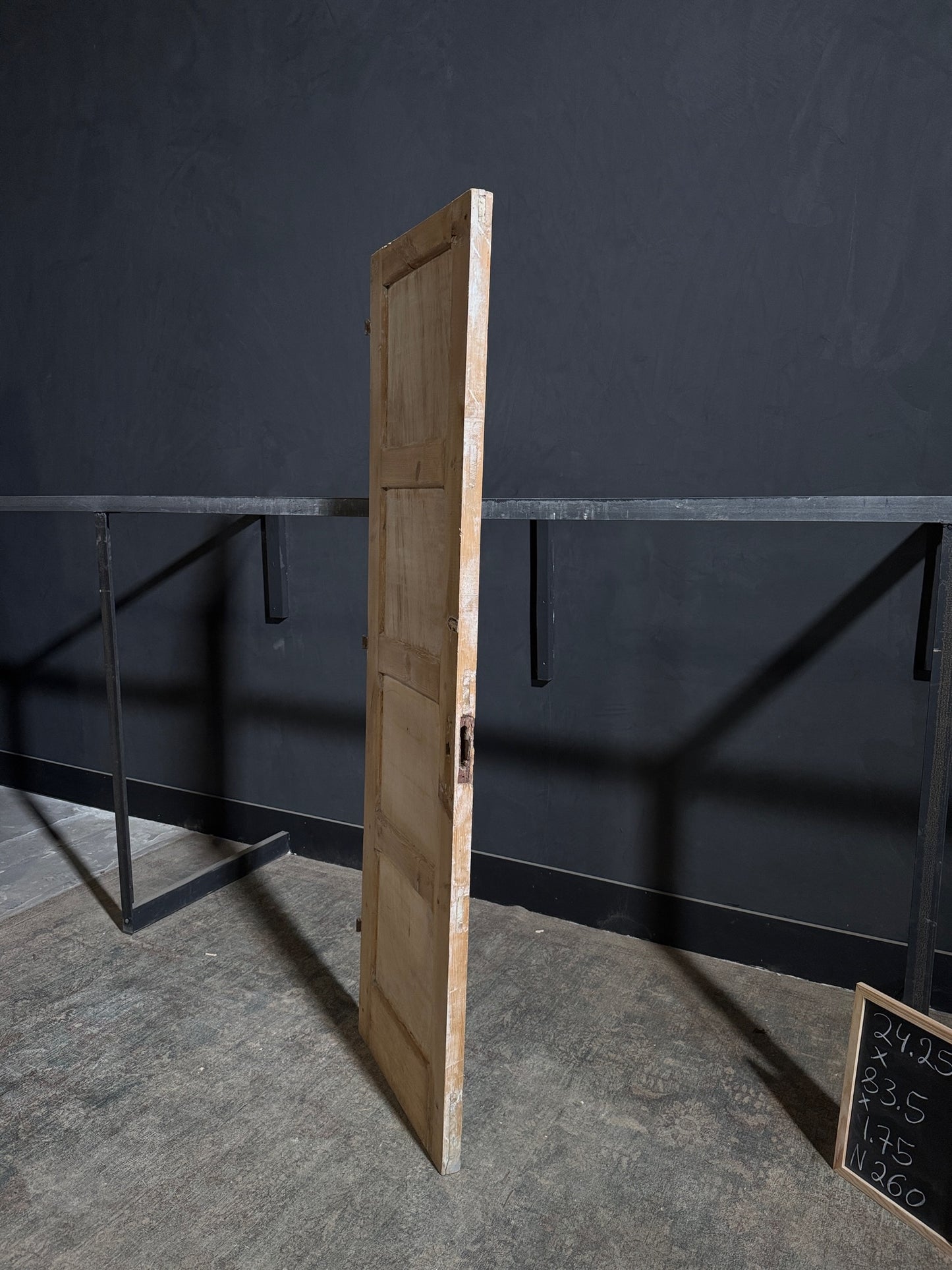 Antique 4 Panel Solid Single Door - 24.25x83.5 - N260