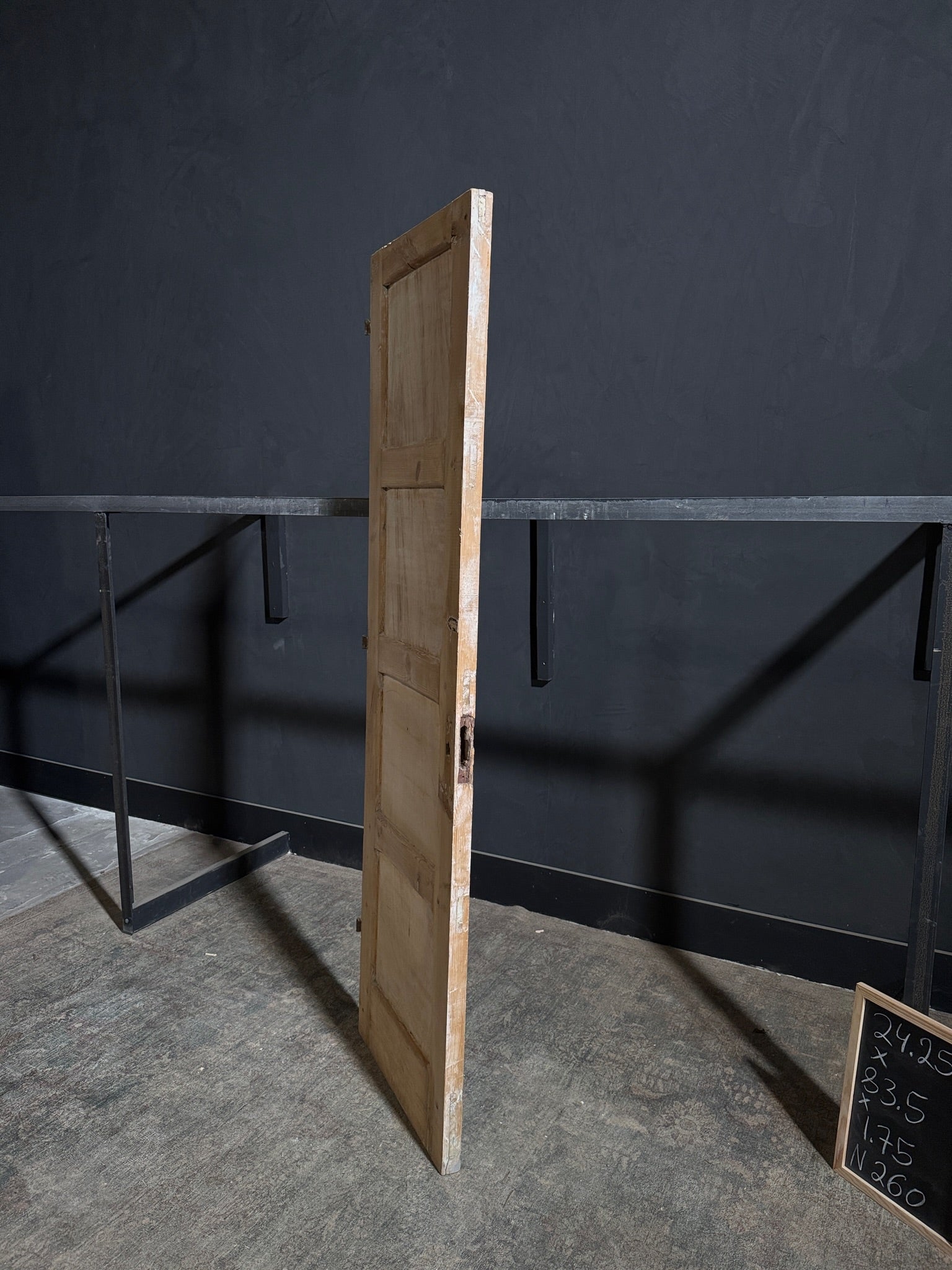 Antique 4 Panel Solid Single Door - 24.25x83.5 - N260