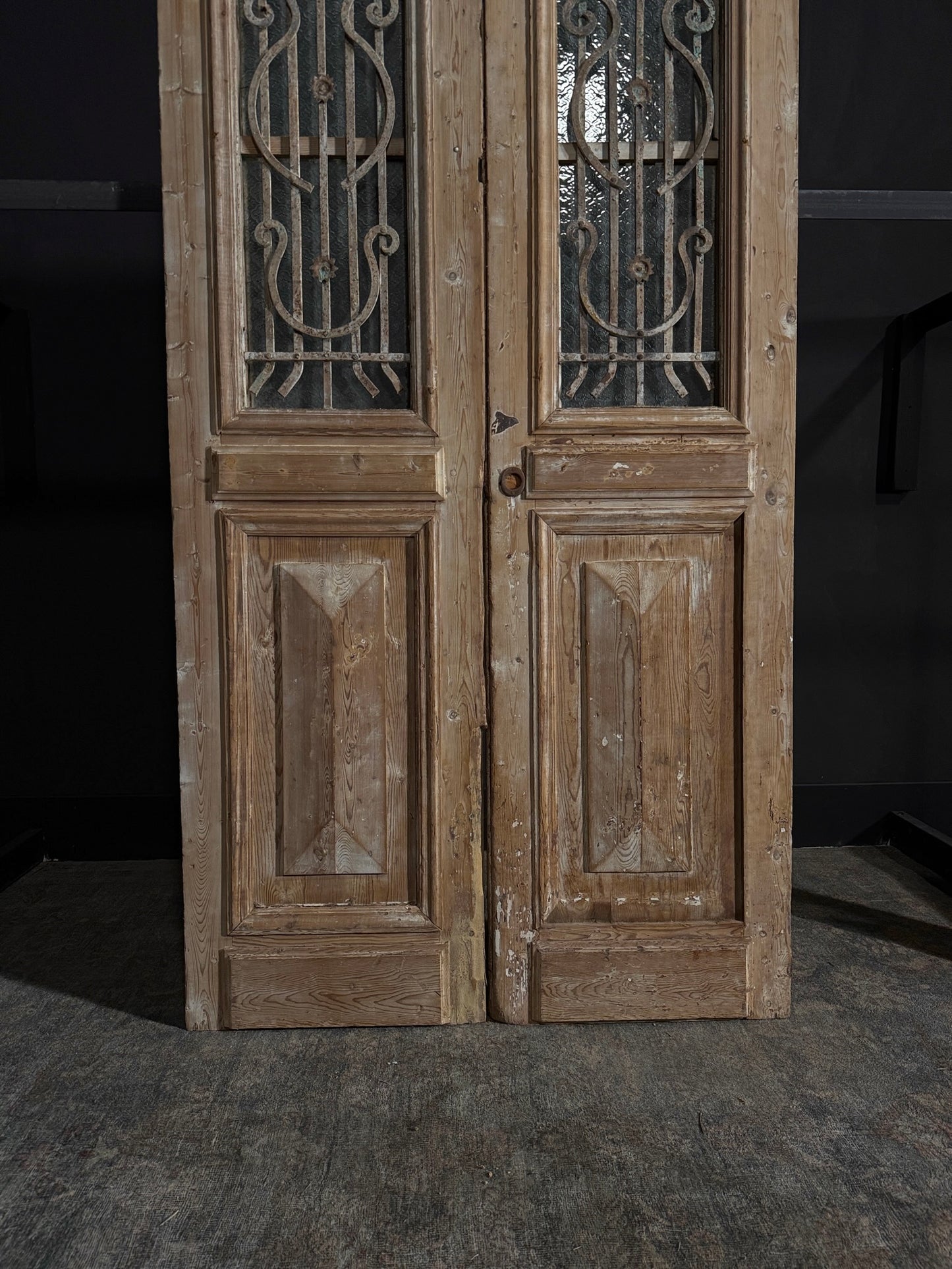Antique Iron French Doors - 43.75x89.75 - N35