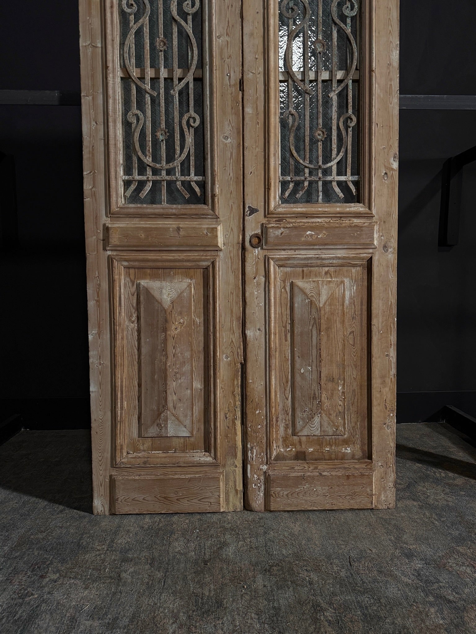 Antique Iron French Doors - 43.75x89.75 - N35