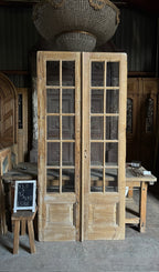 Antique Glass 10 Lite French Doors - 43.5x92 - L588