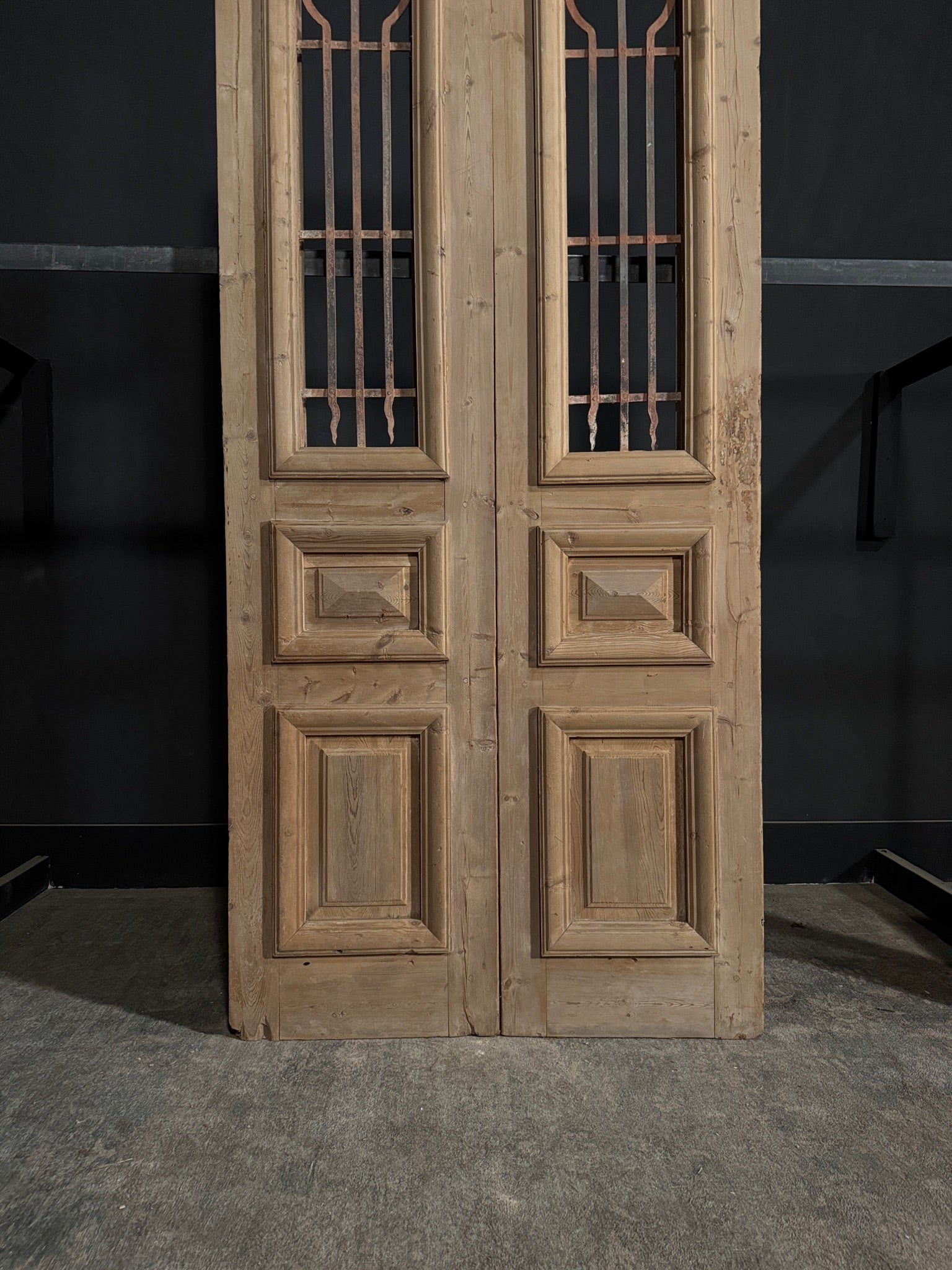 Antique Iron French Doors - 40.25x92.5 - N279
