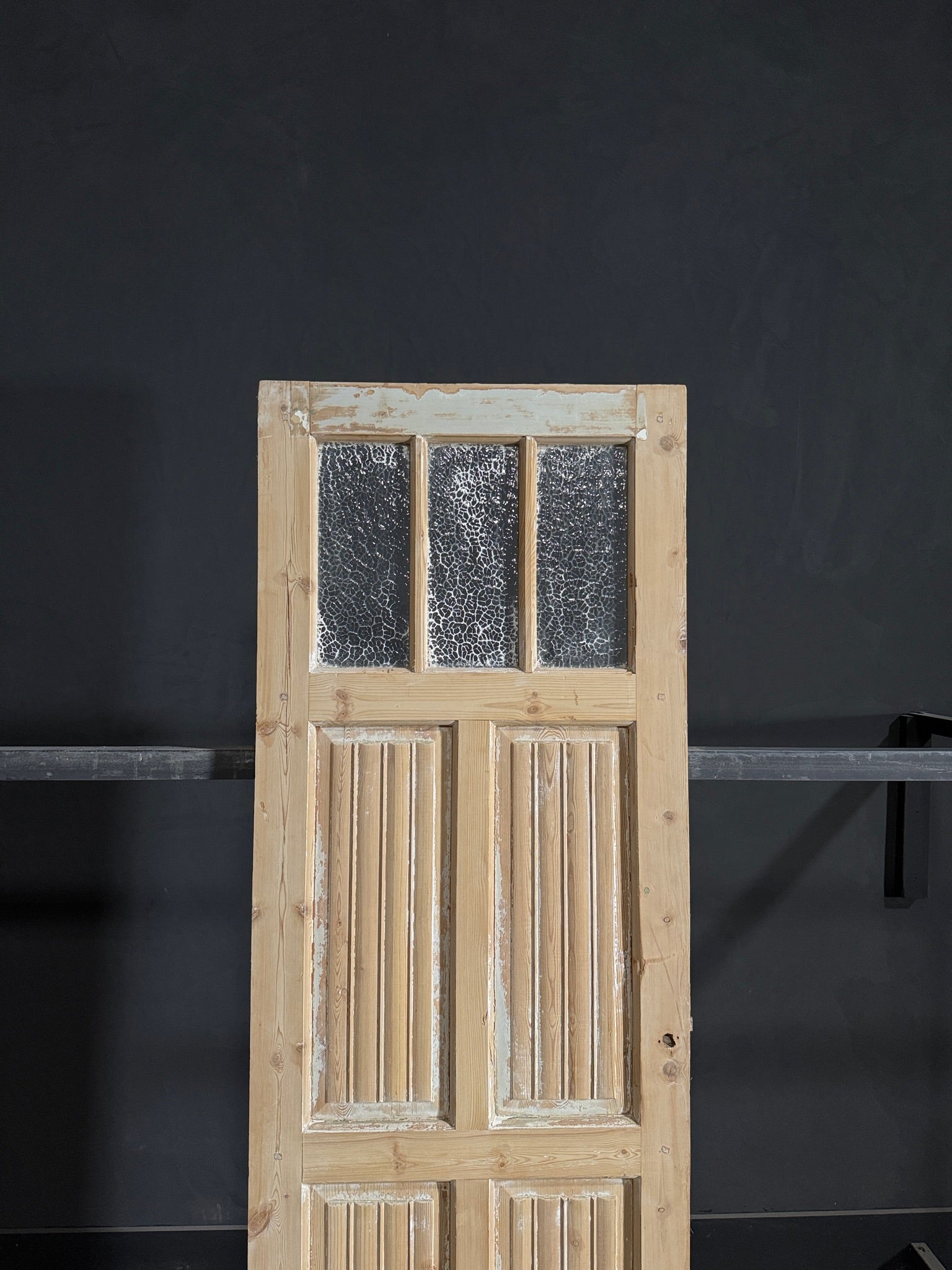 Antique Fluted 3 Lite Single Door - 28x84 - N113