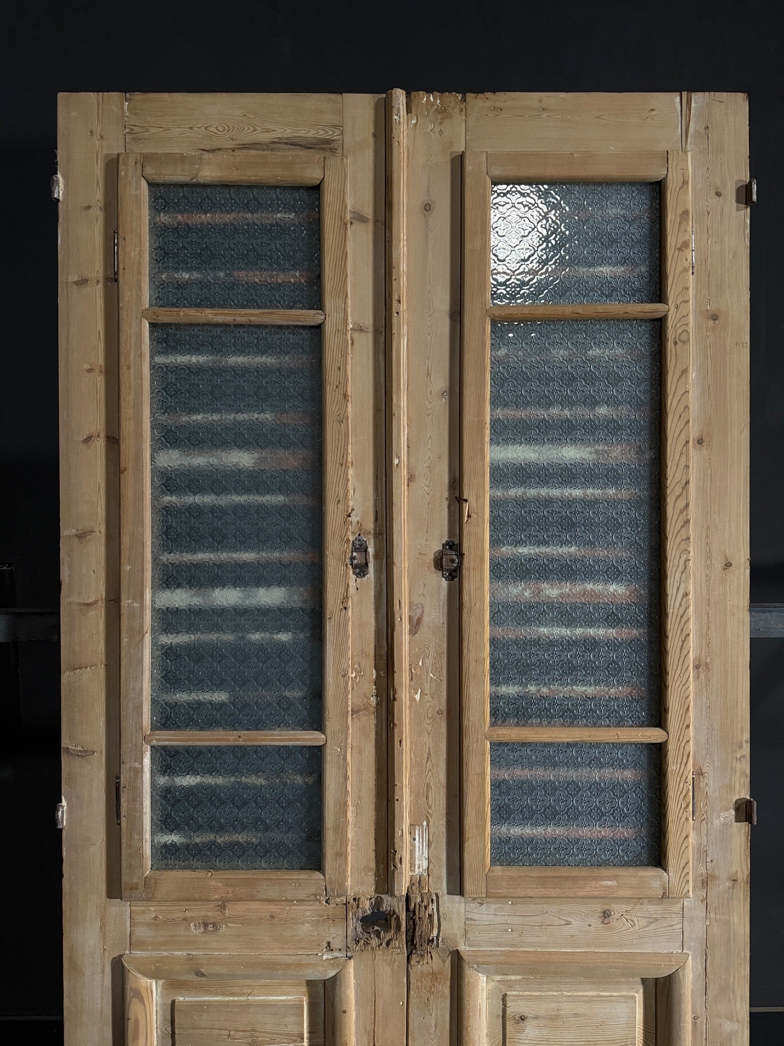 Antique Iron French Doors - 43.5x92.5 - N562