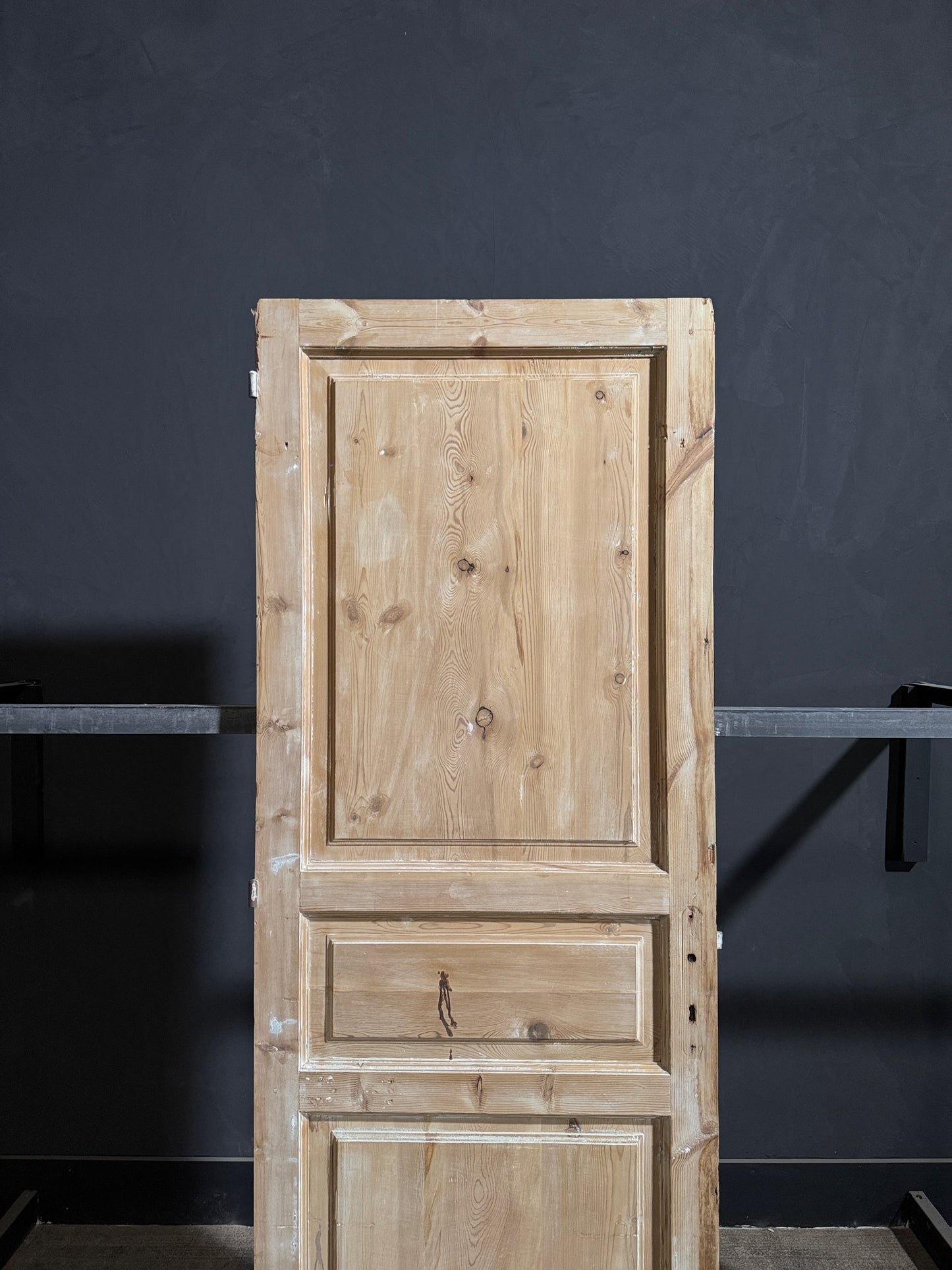 Antique 3 Panel Solid Single Door - 32.25x88.75 - N238