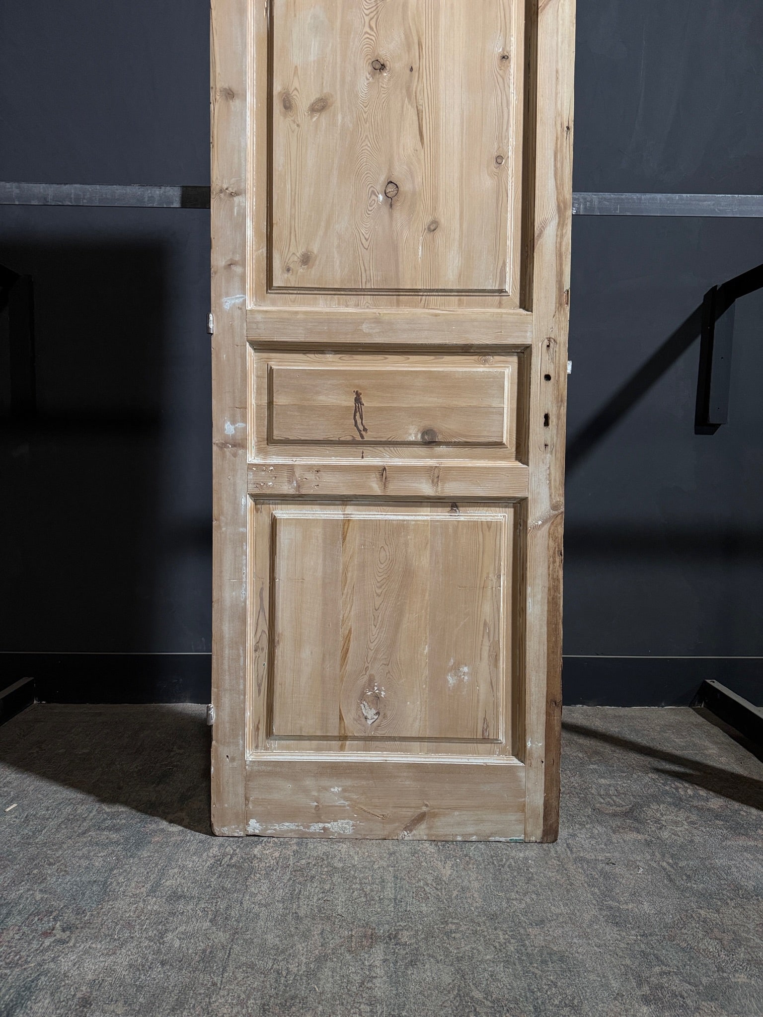 Antique 3 Panel Solid Single Door - 32.25x88.75 - N238