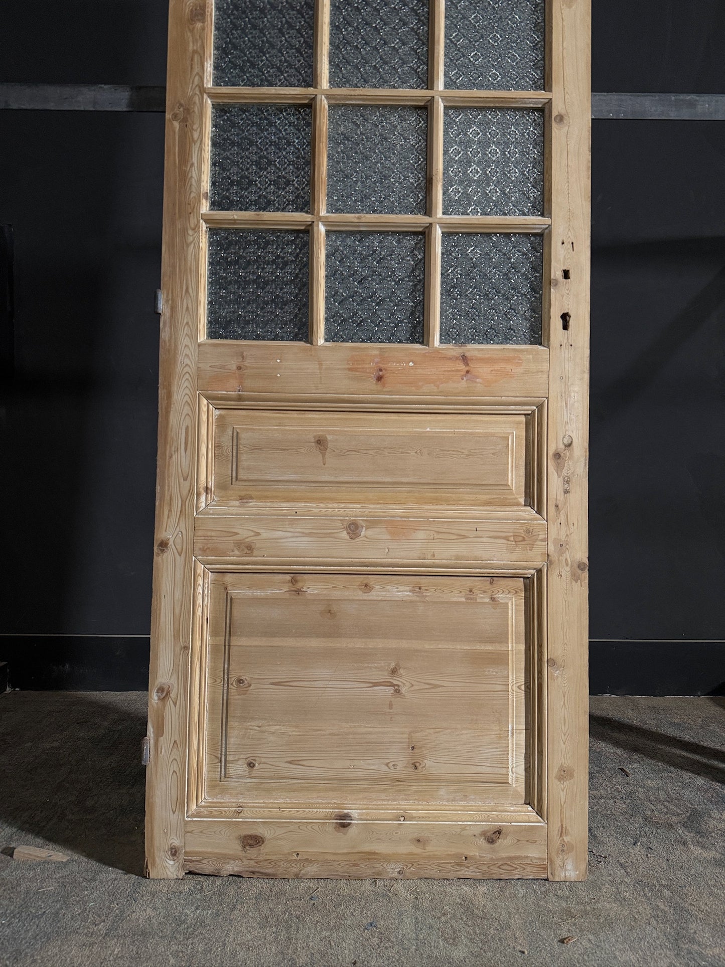 Antique Obscured Glass 12 Lite Single Door - 32.5x81 - N496