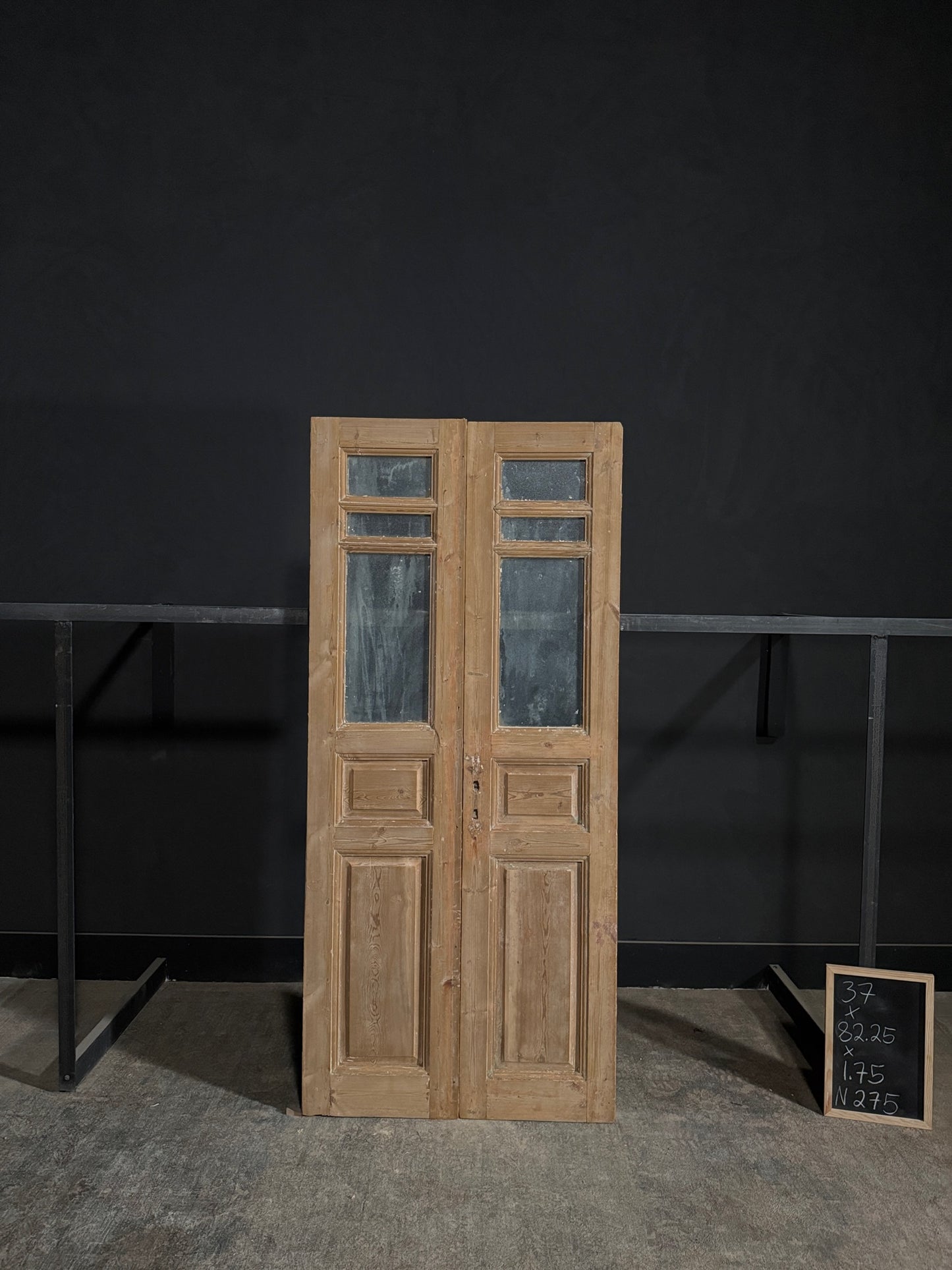Antique Solid Double Doors - 37x82.25 - N275