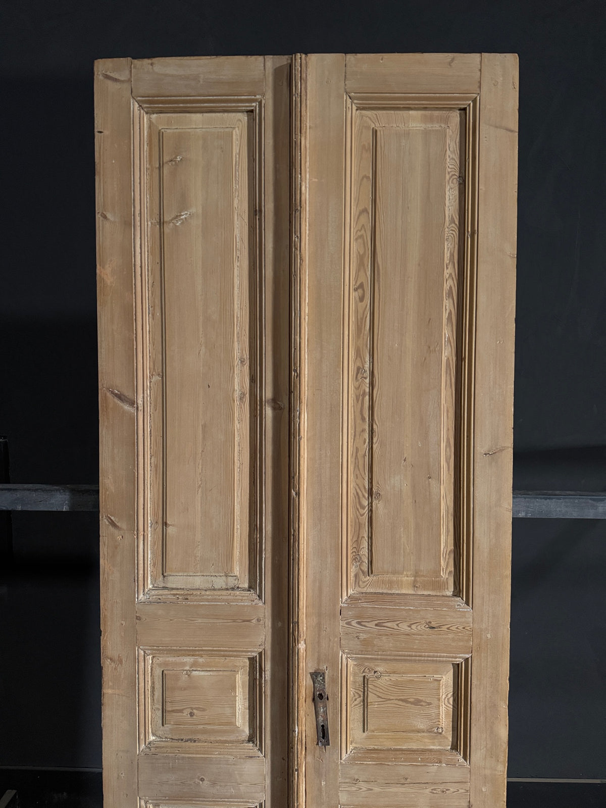 Antique 3 Panel Solid Double Doors - 35.5x96.5 - N558