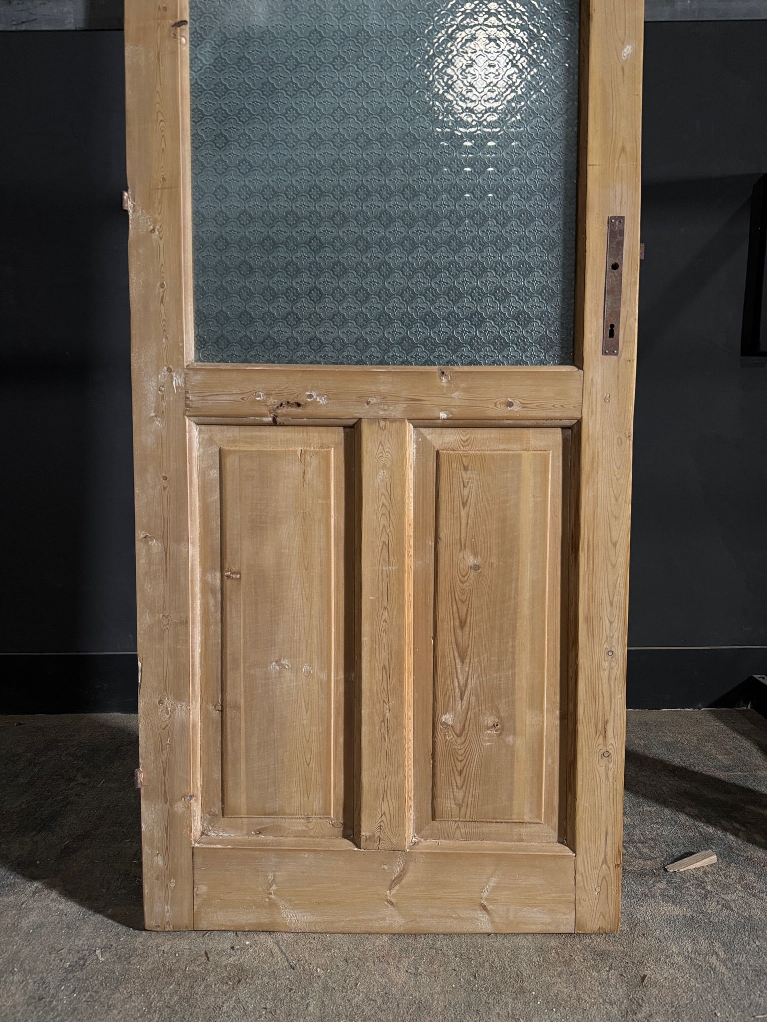 Antique Obscured Glass 2 Lite Single Door - 31x84 - N560