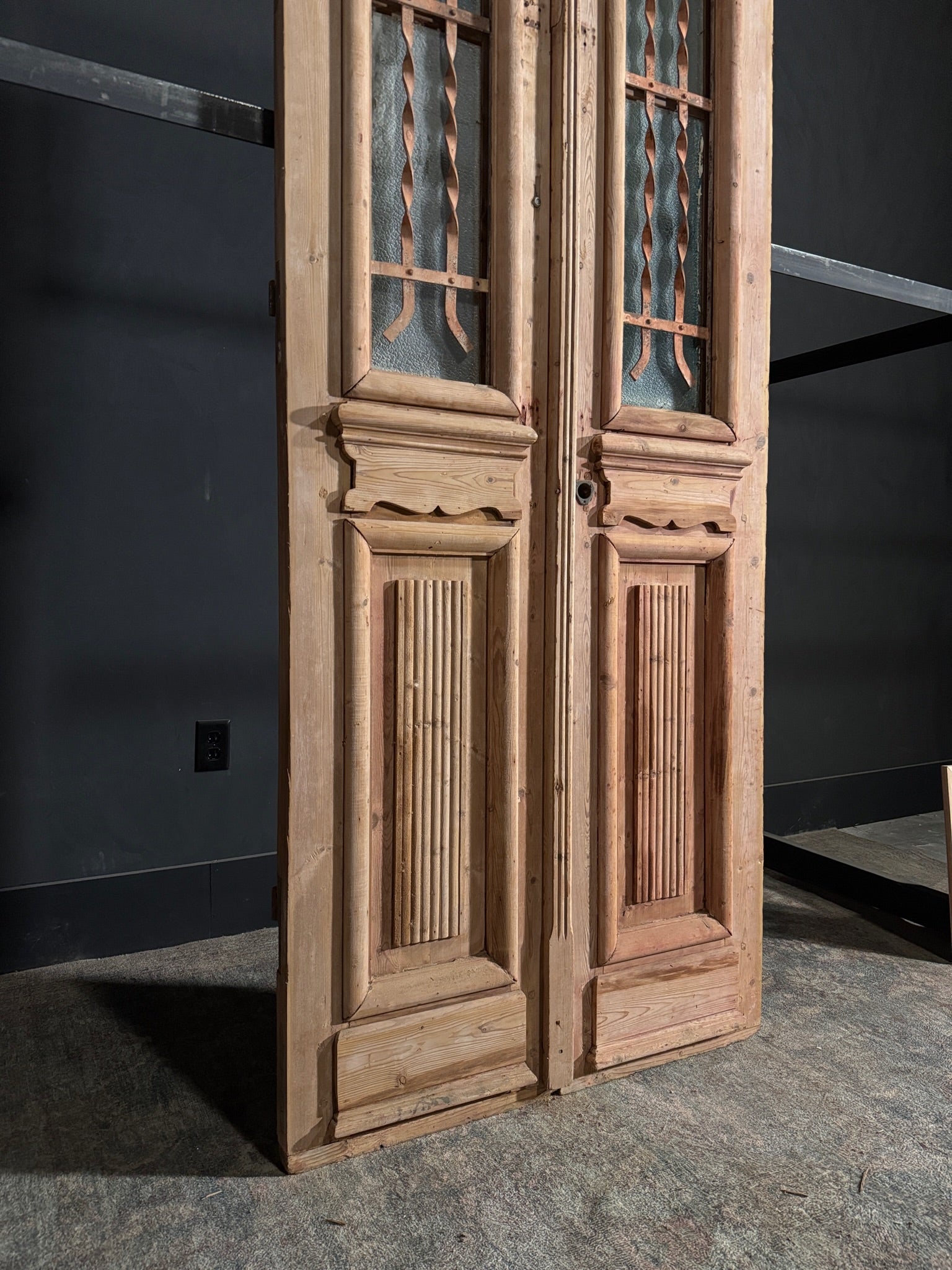 Antique Iron French Doors - 36.25x94.5 - N70