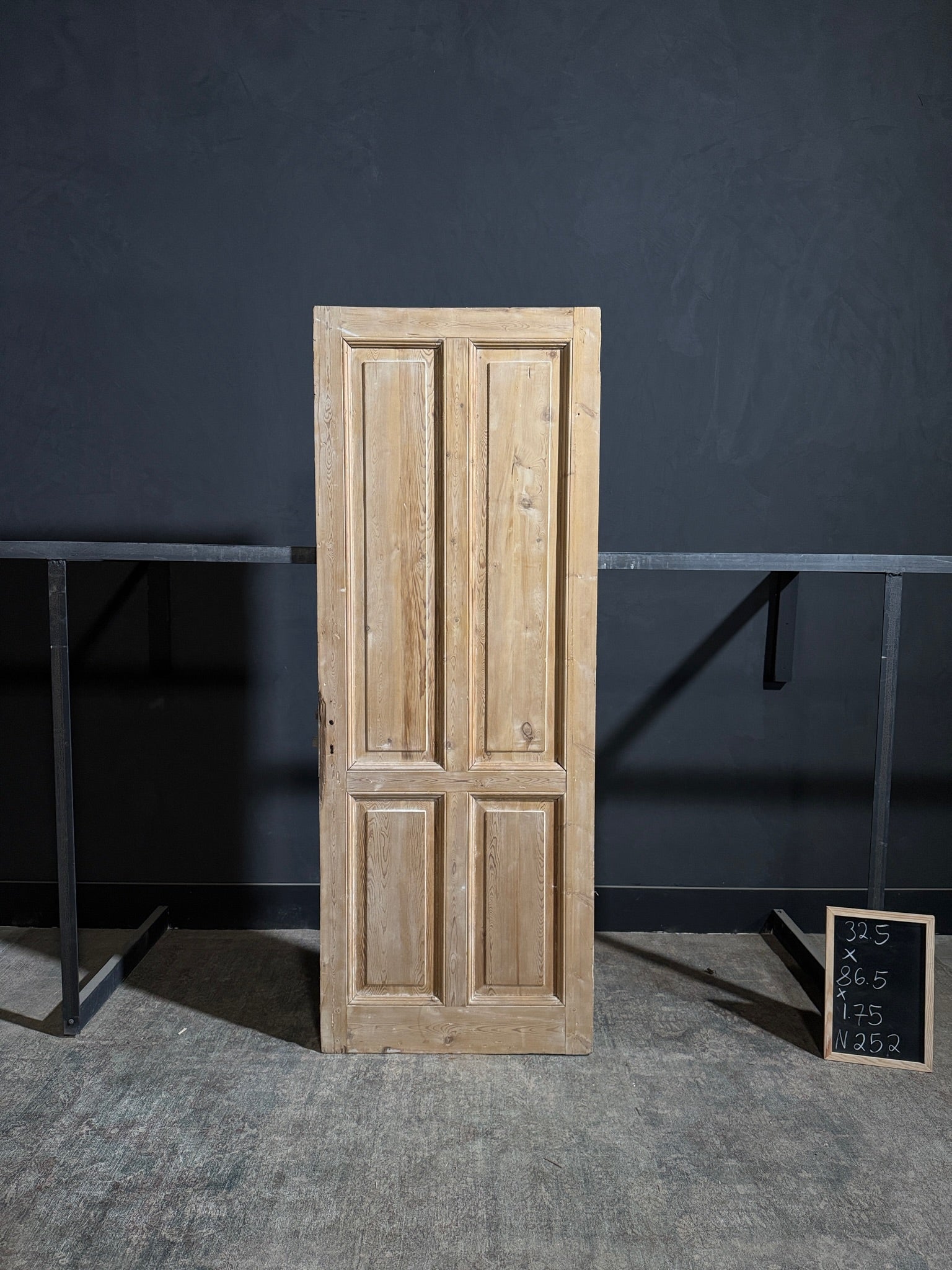 Antique 4 Panel Solid Single Door - 32.5x86.5 - N252
