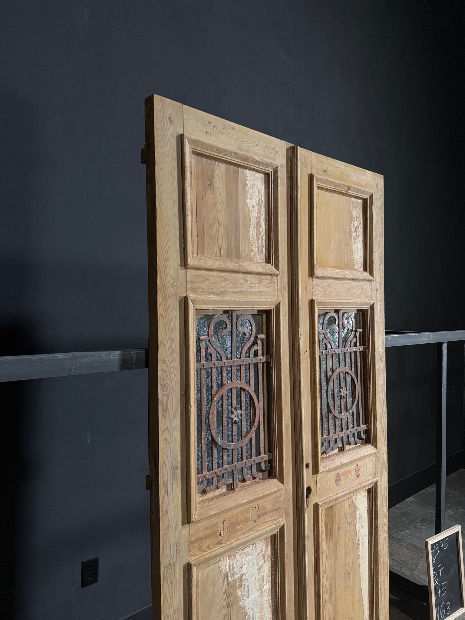 Antique Iron French Doors - 43.75x87 - N63