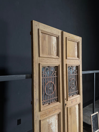 Antique Iron French Doors - 43.75x87 - N63