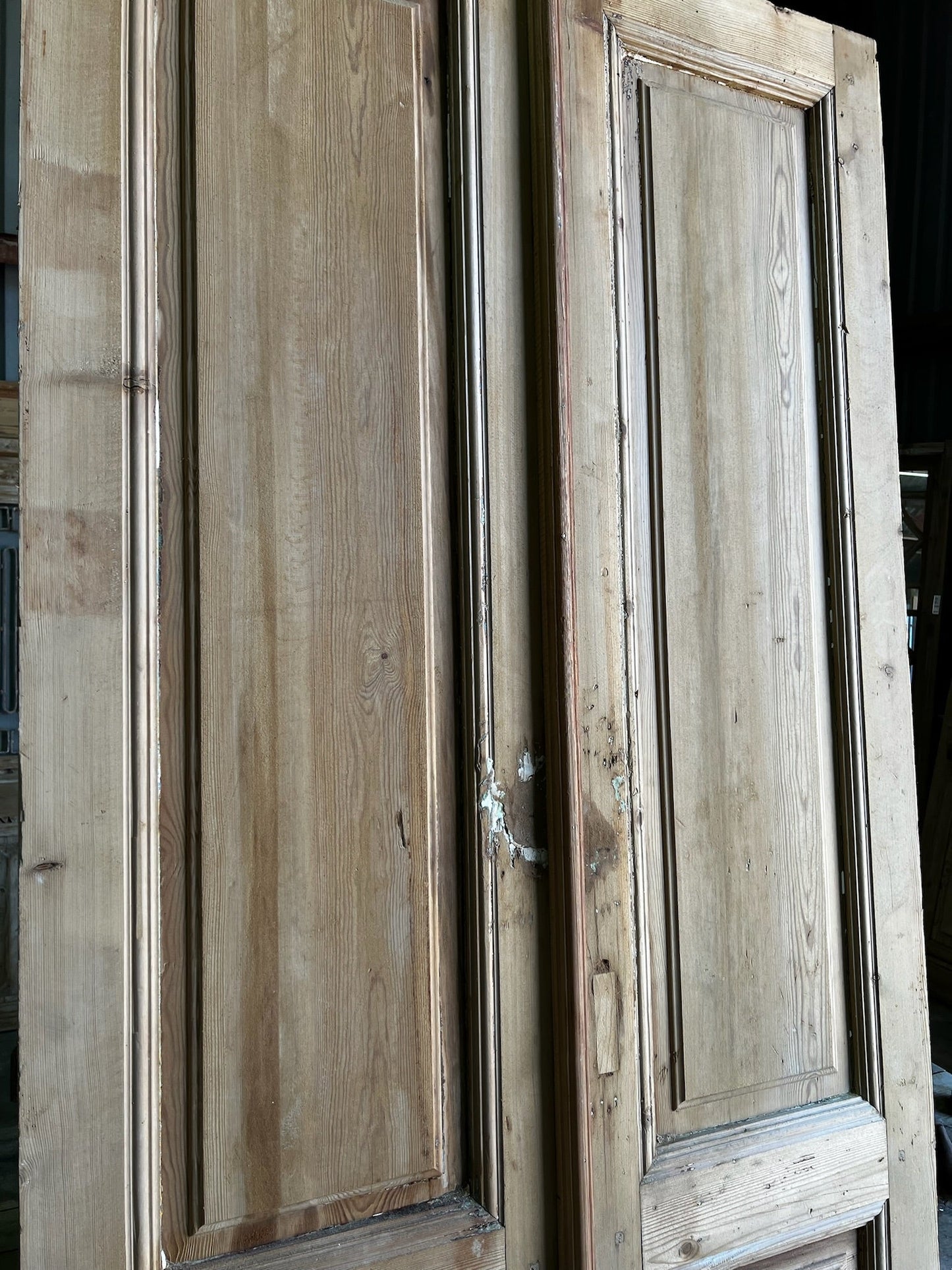 Antique 3 Panel French Doors - 38.5x93 A125 - Magnolia Antique Door Co.